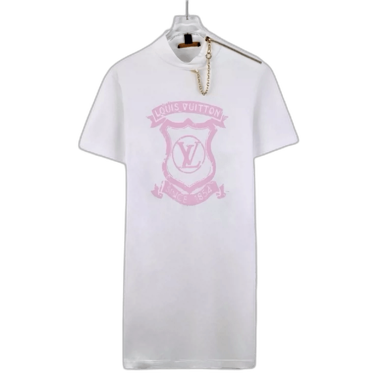 Louis Vuitton Louis Vuitton White Logo Cotton T -2505 Size S / US 4 / IT 40 - 1 Thumbnail
