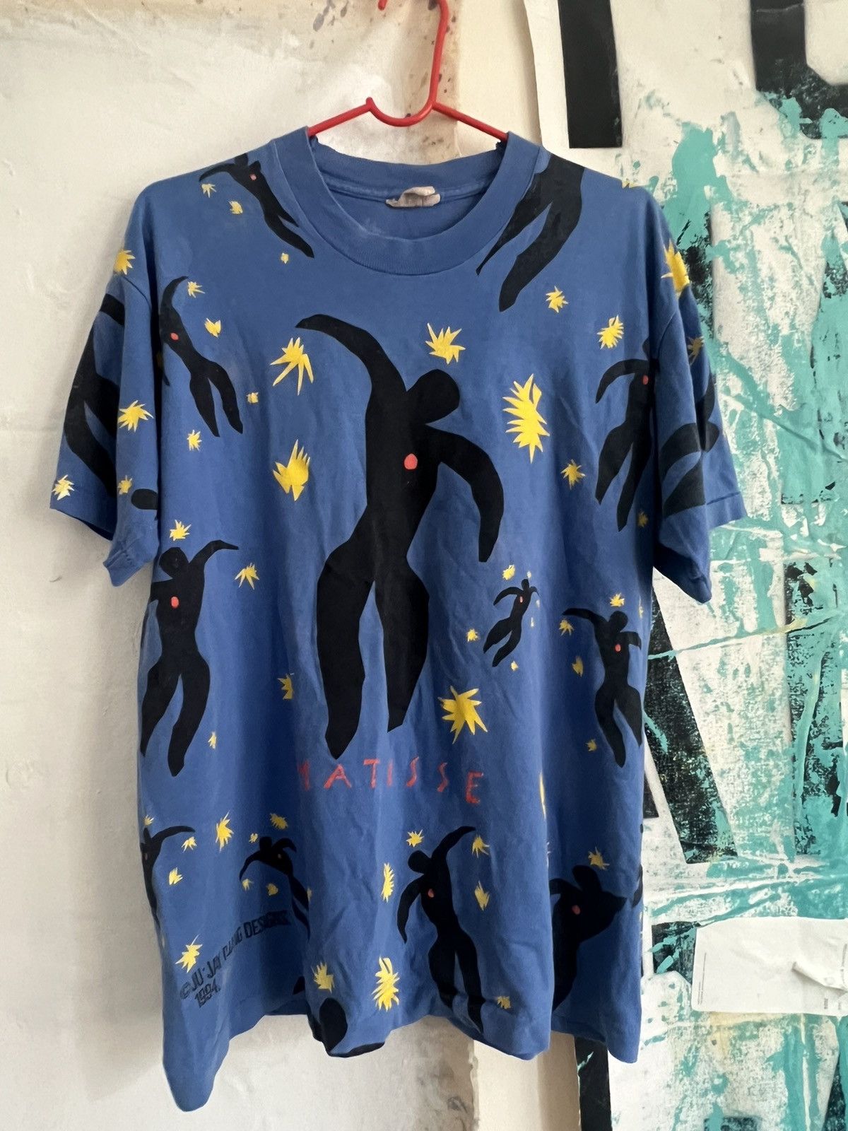 Vintage Henri Matisse All Over Print Vintage Tee Size US XL / EU 56 / 4 - 2 Thumbnail