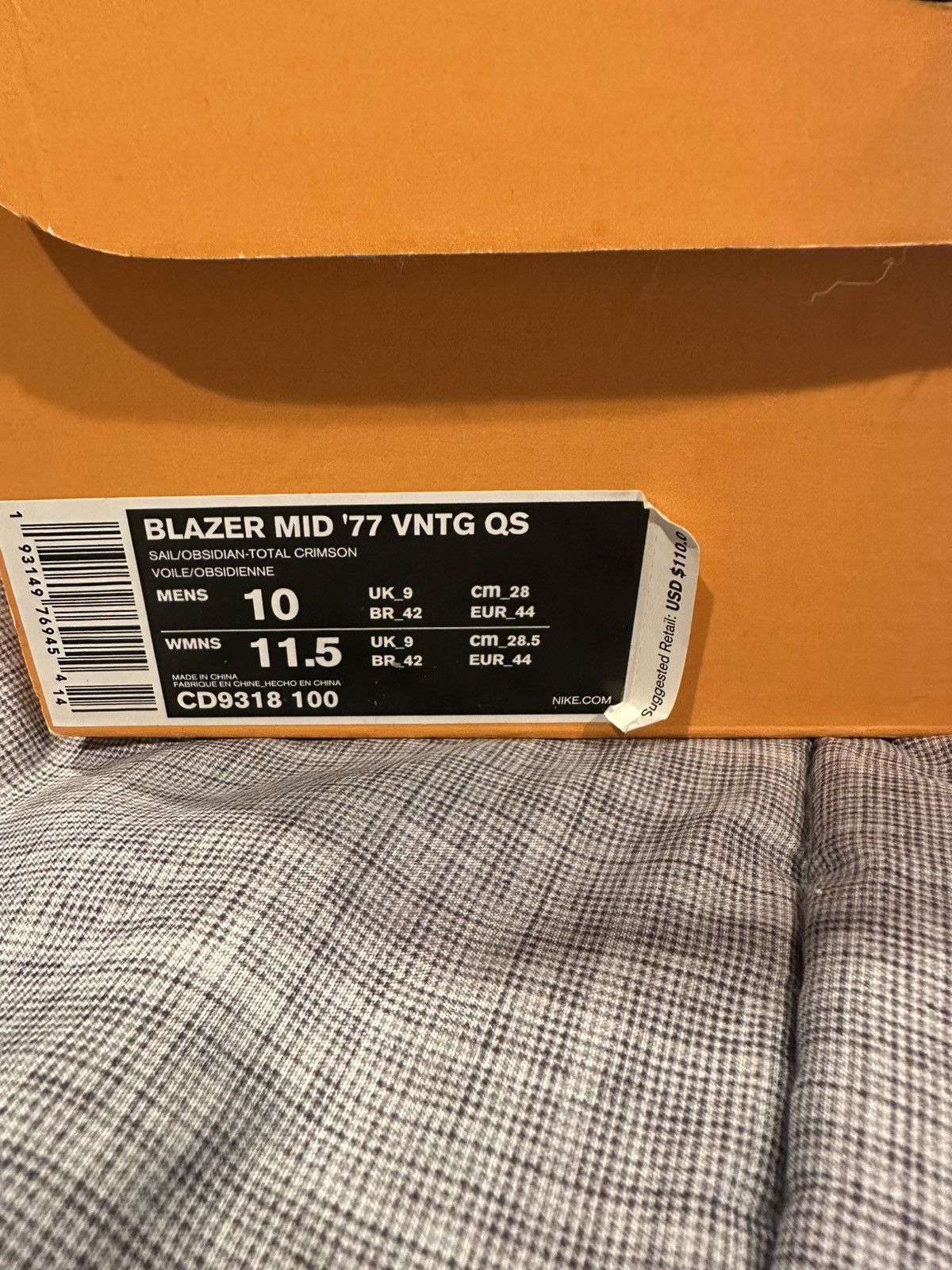 Nike Nike Blazer ‘77 Vintage: City Pride Chicago Size US 10 / EU 43 - 15 Thumbnail