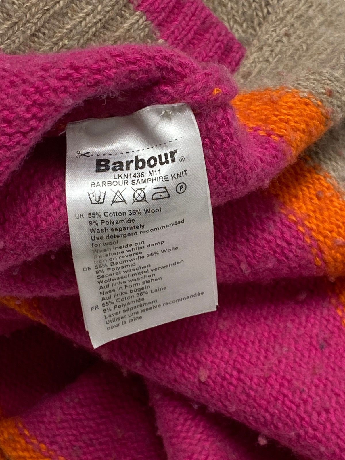 Barbour Vintage BARBOUR Warm Coloured Striped Wool Sweater Size US M / EU 48-50 / 2 - 3 Thumbnail