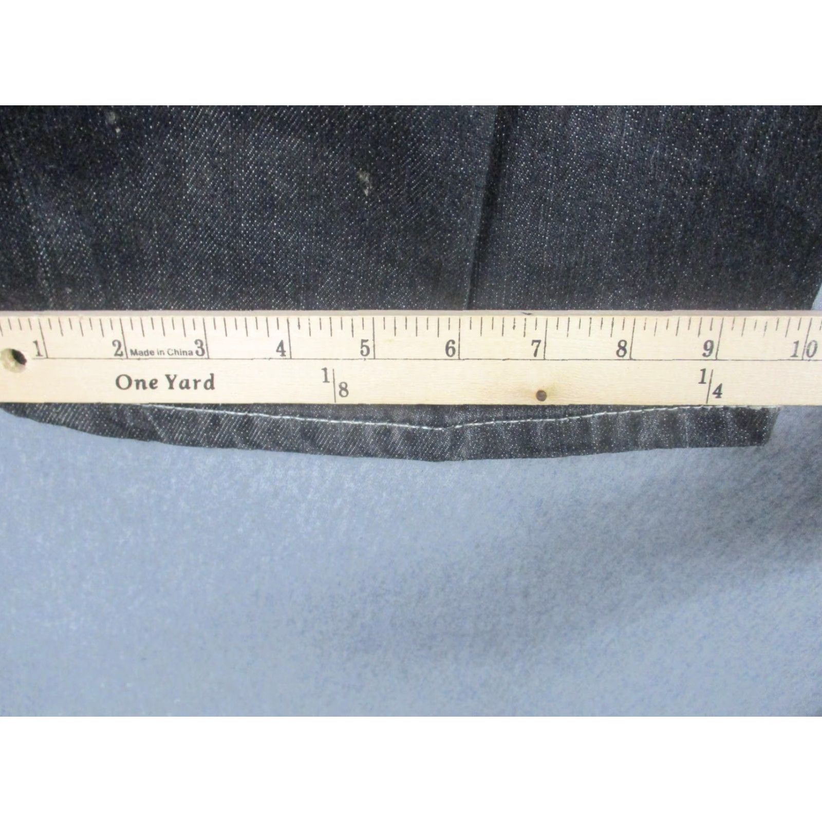Denime Artful Dodger Jeans Mens 40 Black Denim Straight Leg Embroidered Pocket Knives Size US 40 / EU 56 - 6 Thumbnail