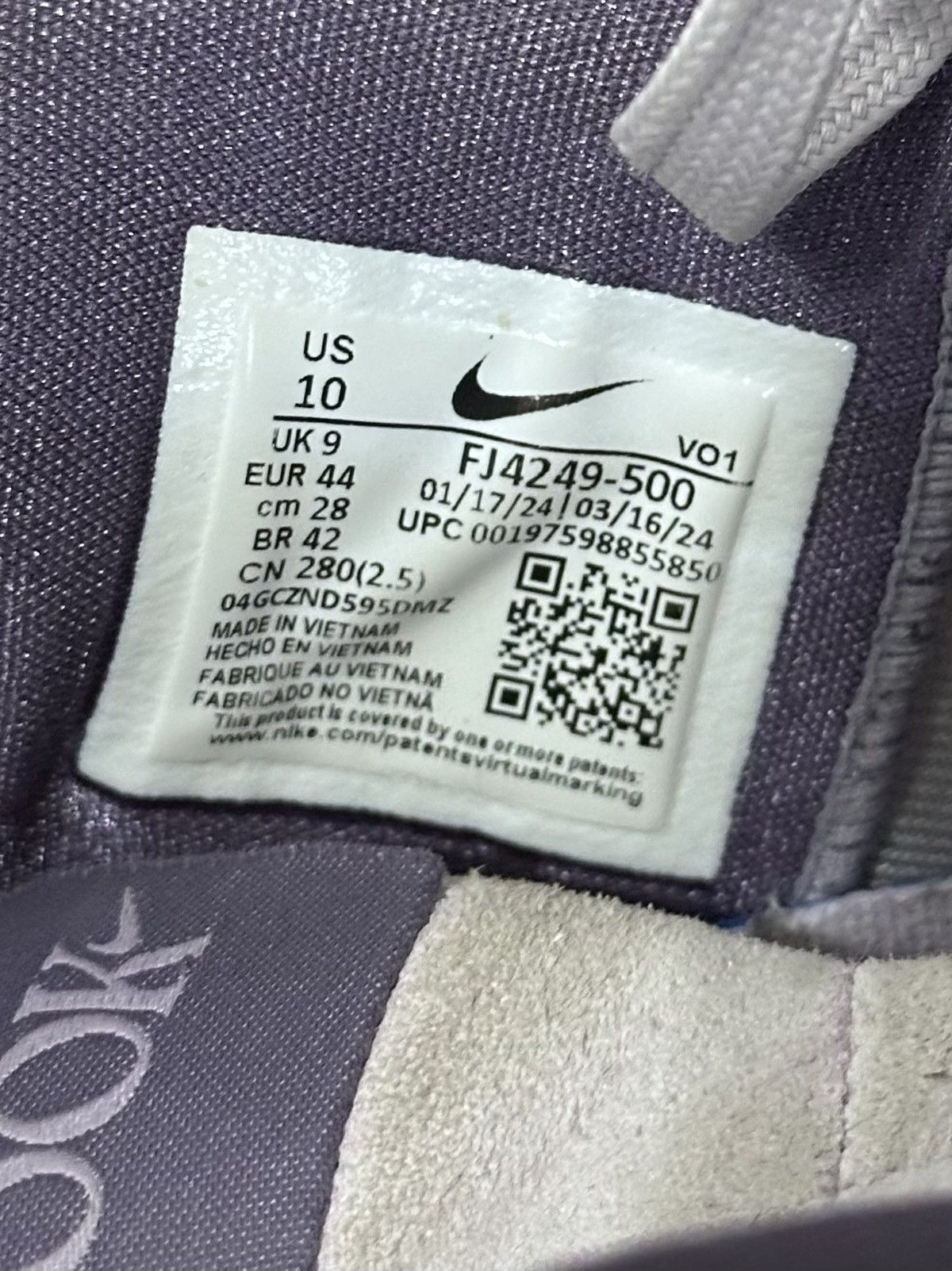 Nike Nike Mens Book 1 Barely Grape Sneakers Size 10 Size US 10 / EU 43 - 12 Thumbnail