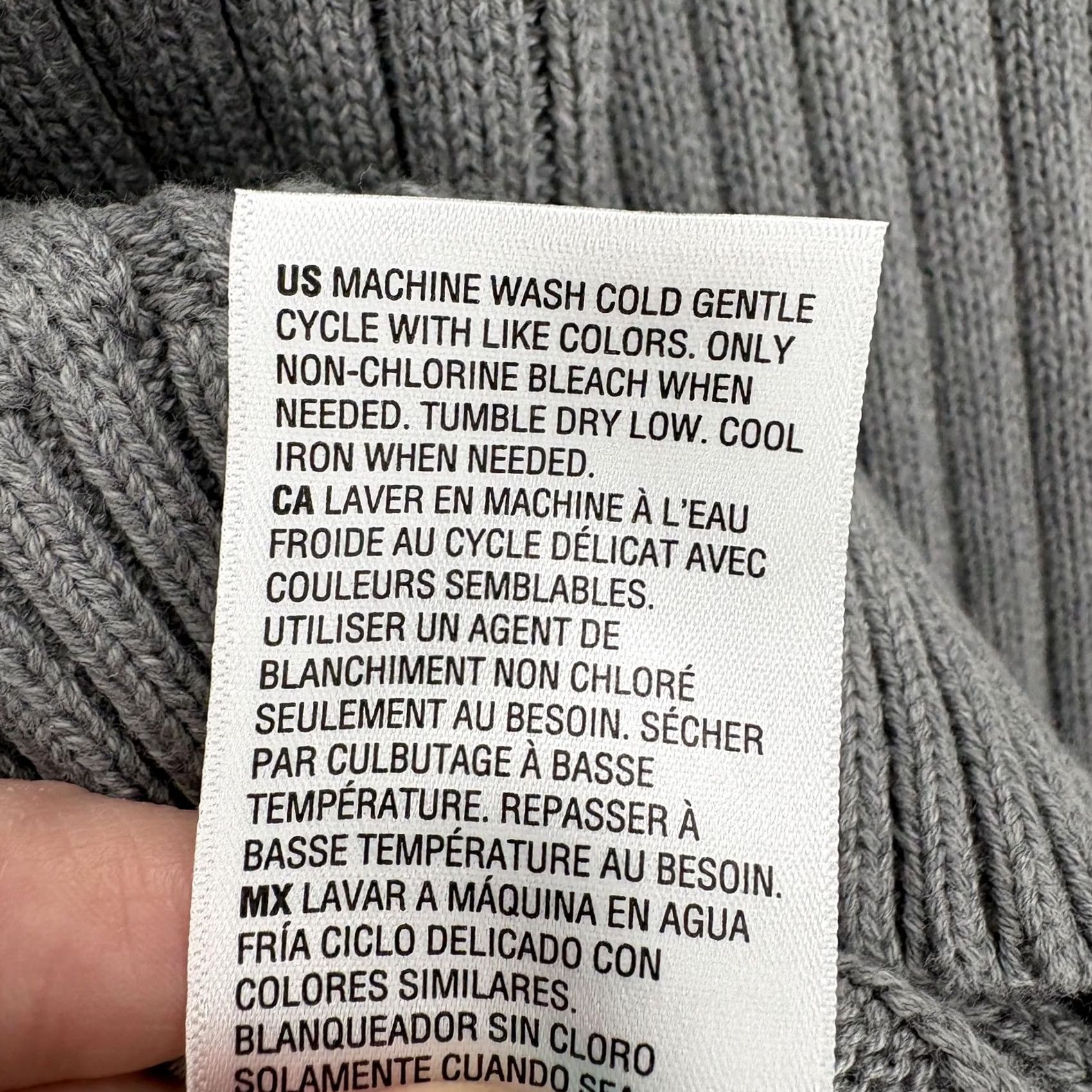 Vintage Sun + Stone Sweater Mens 2XL Gray 100% Cotton Ribbed Knit Hooded Pullover NWT Size US XXL / EU 58 / 5 - 7 Thumbnail