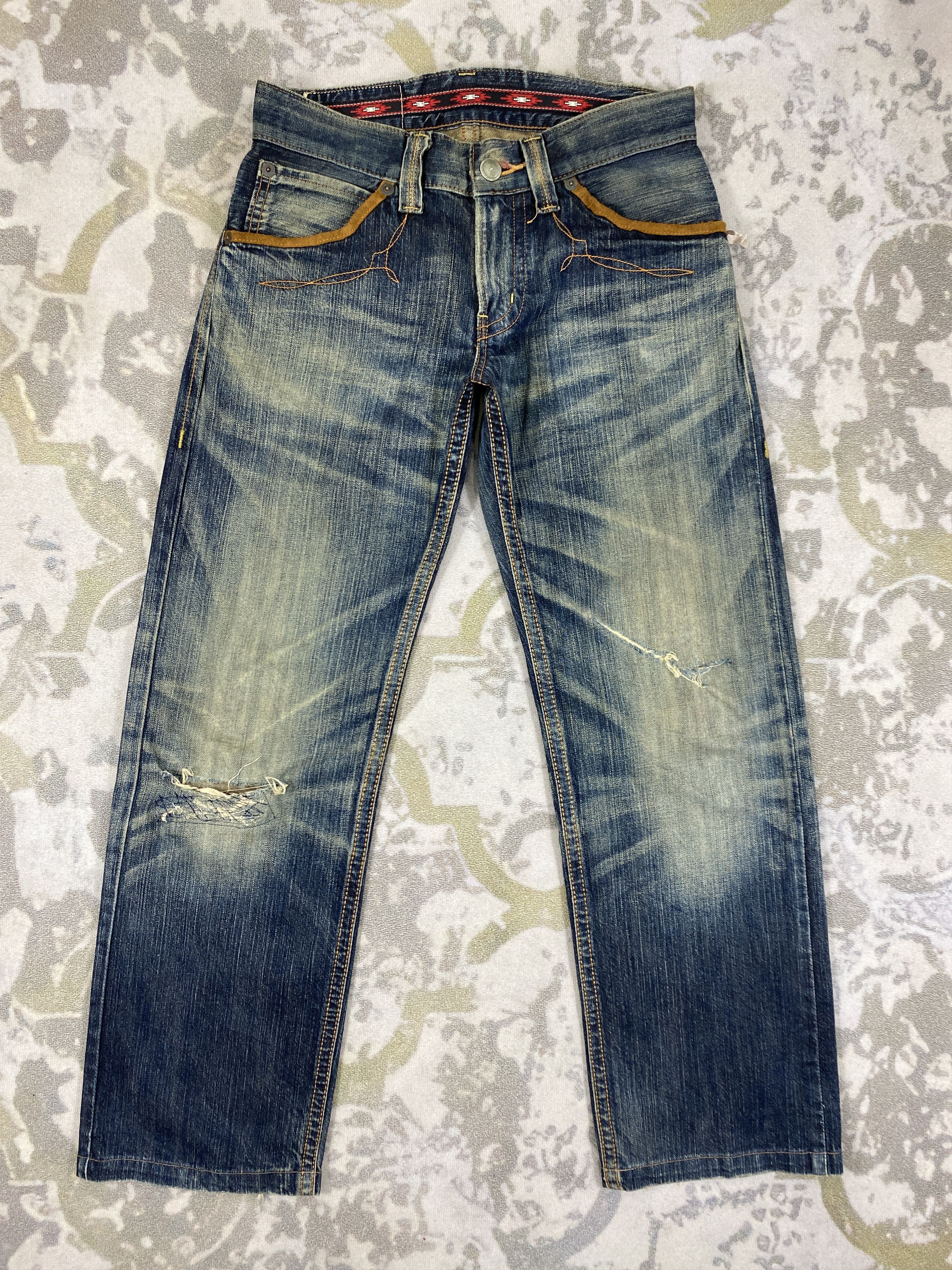 If Six Was Nine Faded Blue Vintage Edwin xv Jeans 31x29.5 - JN3053 Size US 31 - 2 Thumbnail