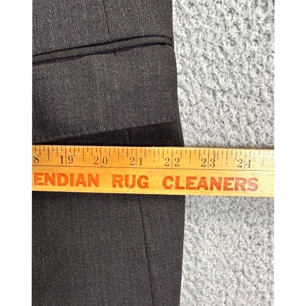 Vintage Emile Lafaurie Blazer Mens 46R Brown 2 Button Tuxedo Jacket Suit Office Regular Fit Blended Jacket/Coat Solid Size 46R - 6 Thumbnail