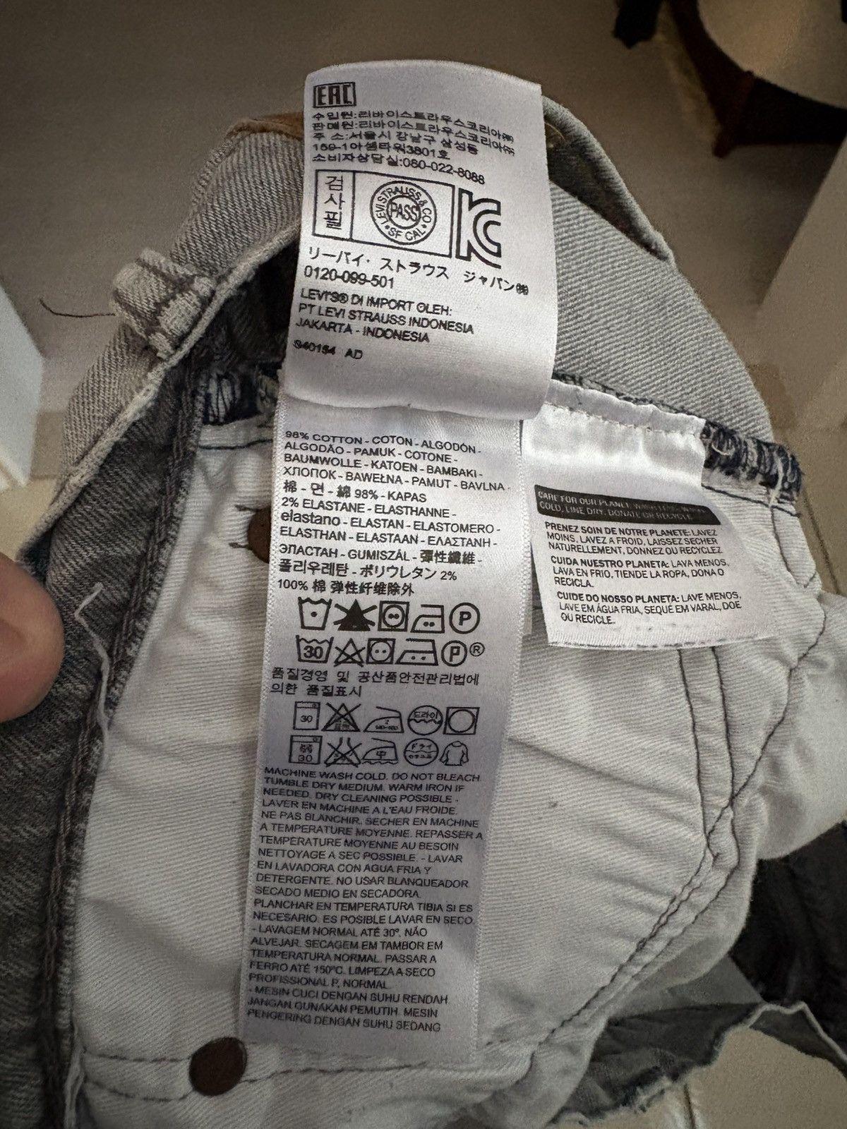 Levi's Vintage light grey levi’s 512 Size US 36 / EU 52 - 7 Thumbnail