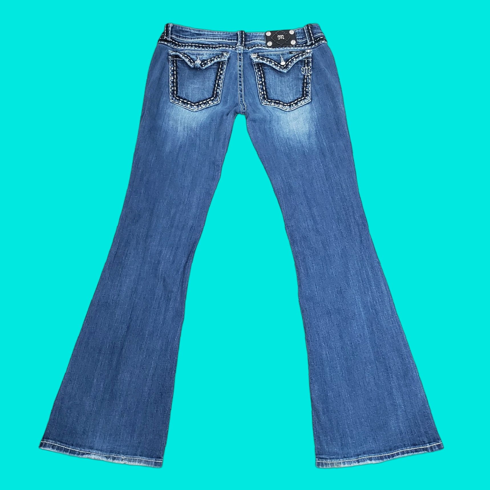 Miss Me **Miss Me Jeans Womens Blue Flare Faded Denim Designer Pockets** User: Miss Me Jeans Womens Blue Flare Faded Denim Designer Pockets * Size 24" / US 00 / IT 34 - 1 Thumbnail