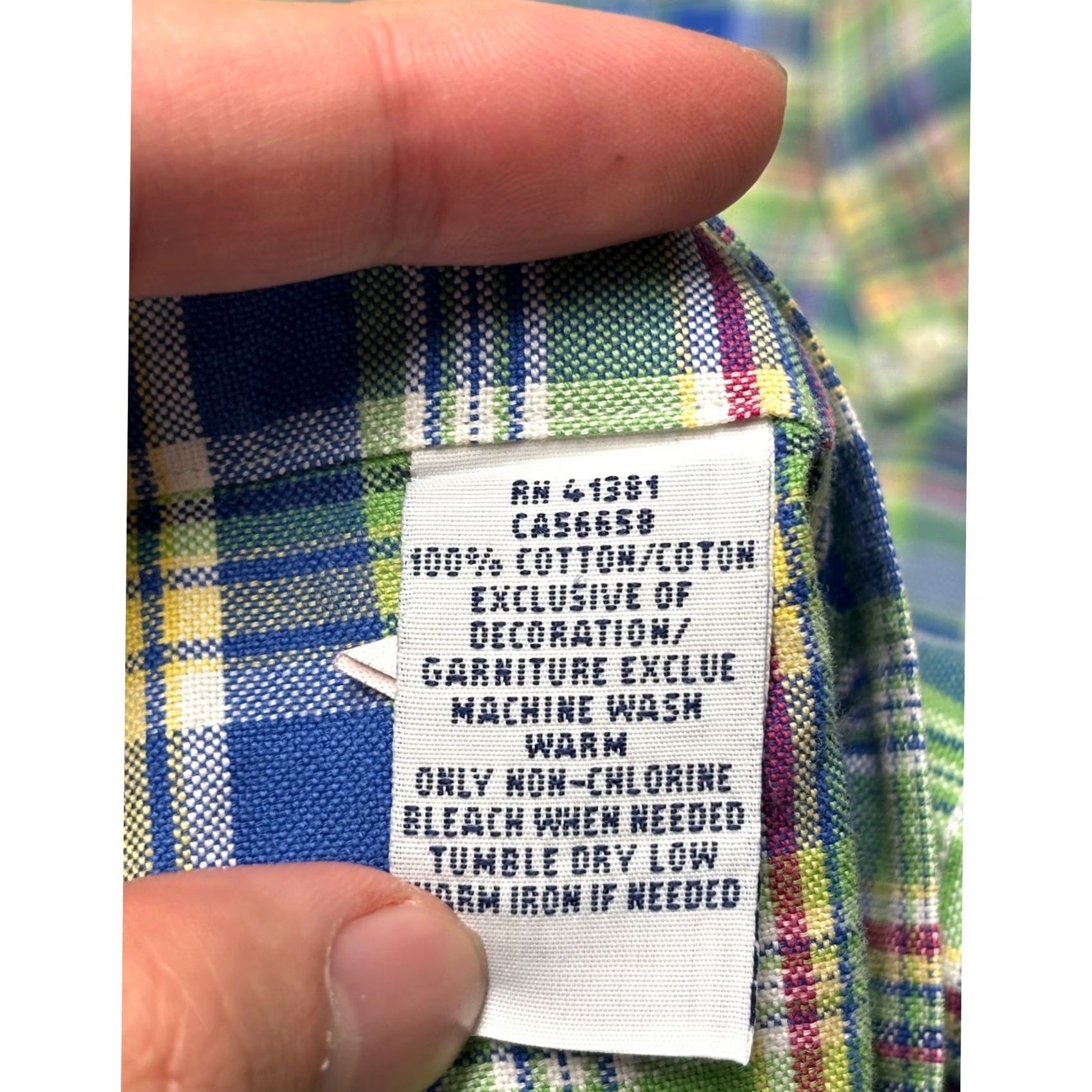 Ralph Lauren Ralph Lauren Mens Plaid Button Down Shirt Green Blue Yellow Long Sleeve Size M Size US M / EU 48-50 / 2 - 5 Thumbnail