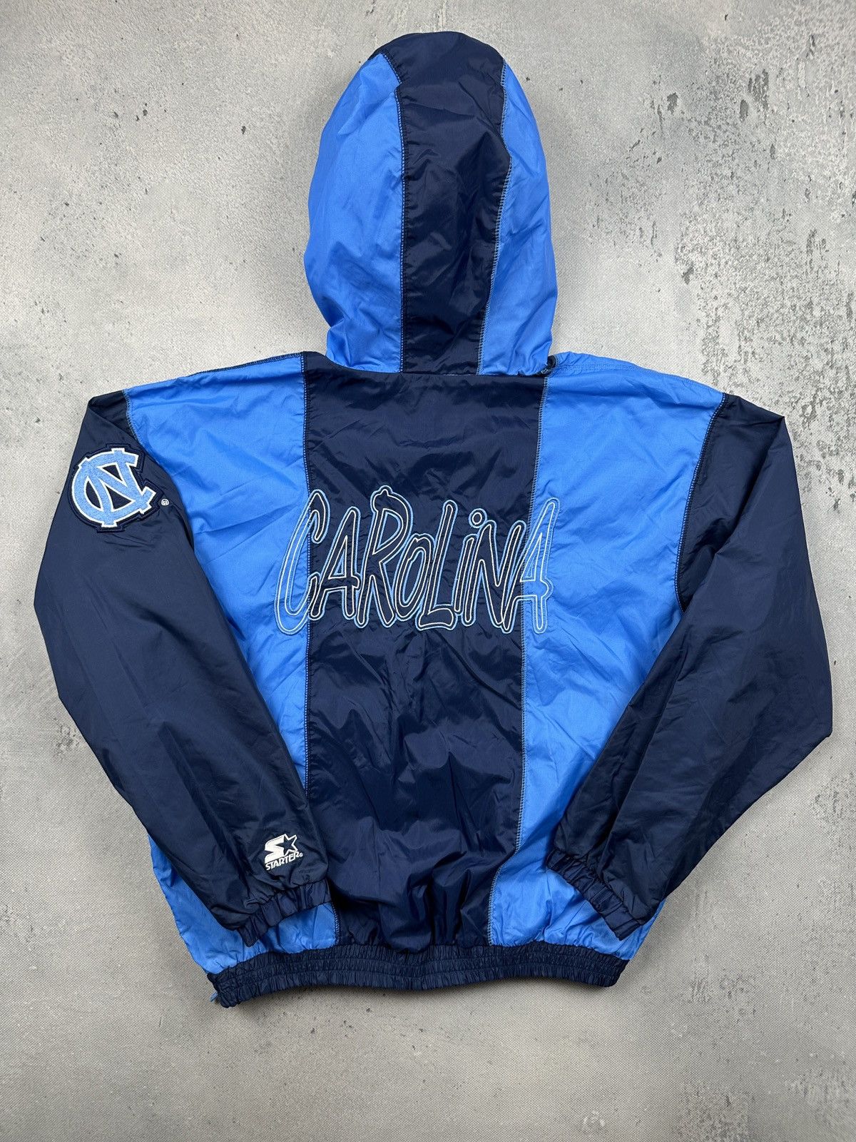 Starter Vintage Starter North Carolina Heels Hooded Pullover Jacket Size US L / EU 52-54 / 3 - 2 Thumbnail