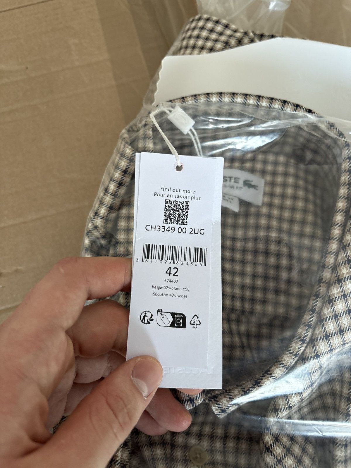 Lacoste Shirt Lacoste CH3349 00 2UG Size US L / EU 52-54 / 3 - 10 Thumbnail