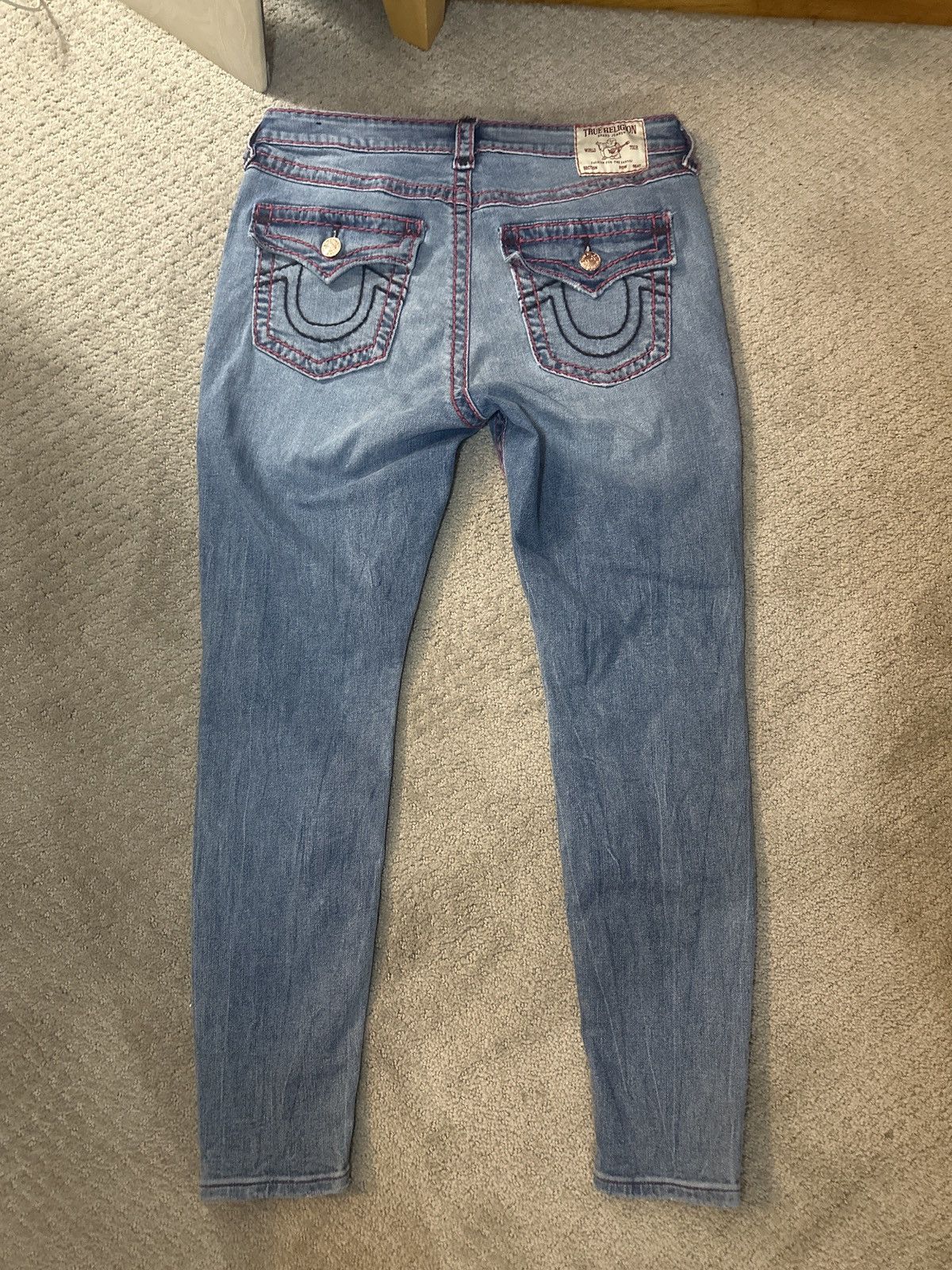 Other Women’s Mid Rise Super Skinny True Religion Jeans Size 31" - 2 Thumbnail