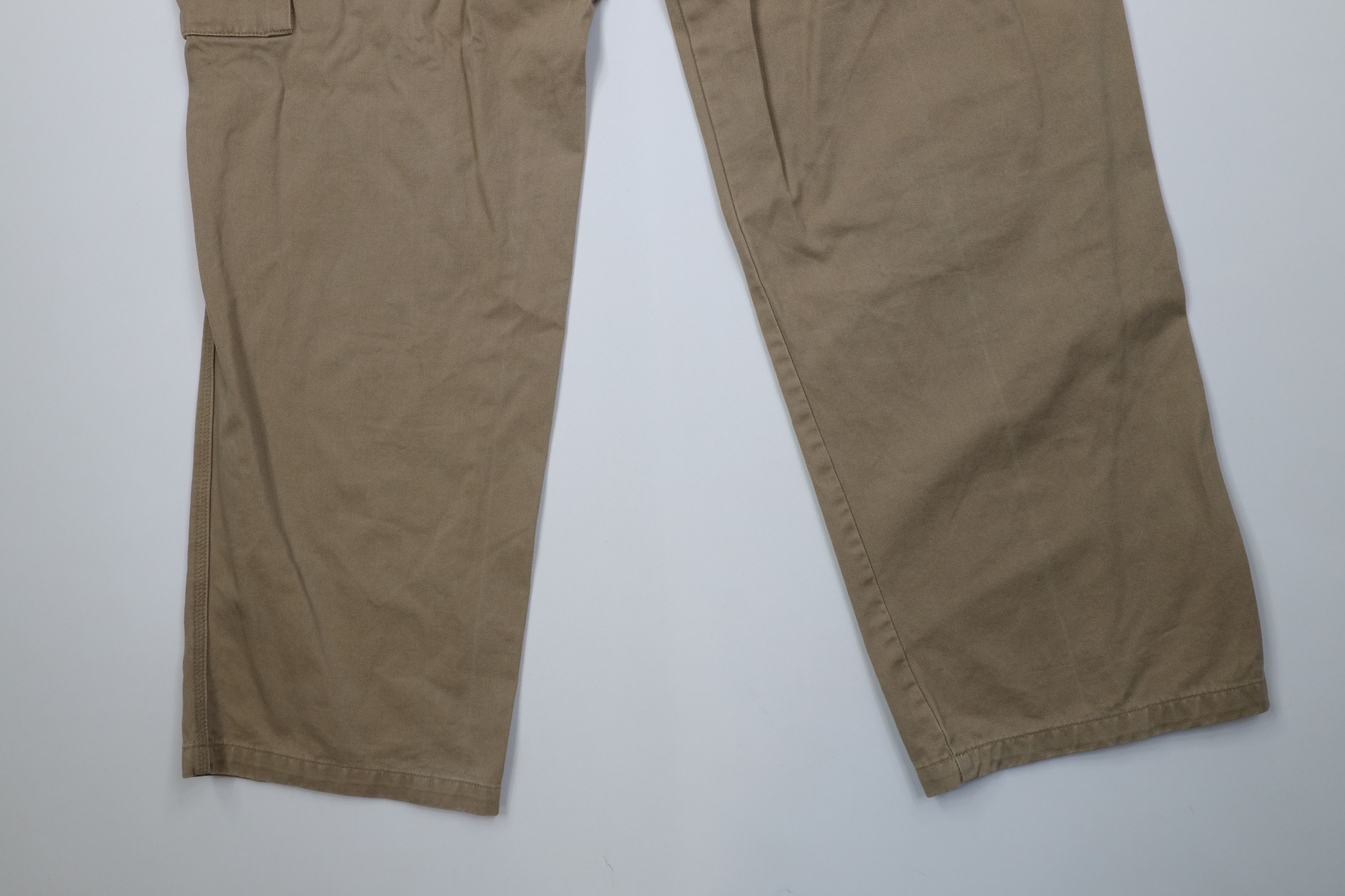 Cabelas Vintage Y2K Cabelas Baggy Wide Leg Cargo Pants Beige Cotton Size US 40 / EU 56 - 13 Thumbnail