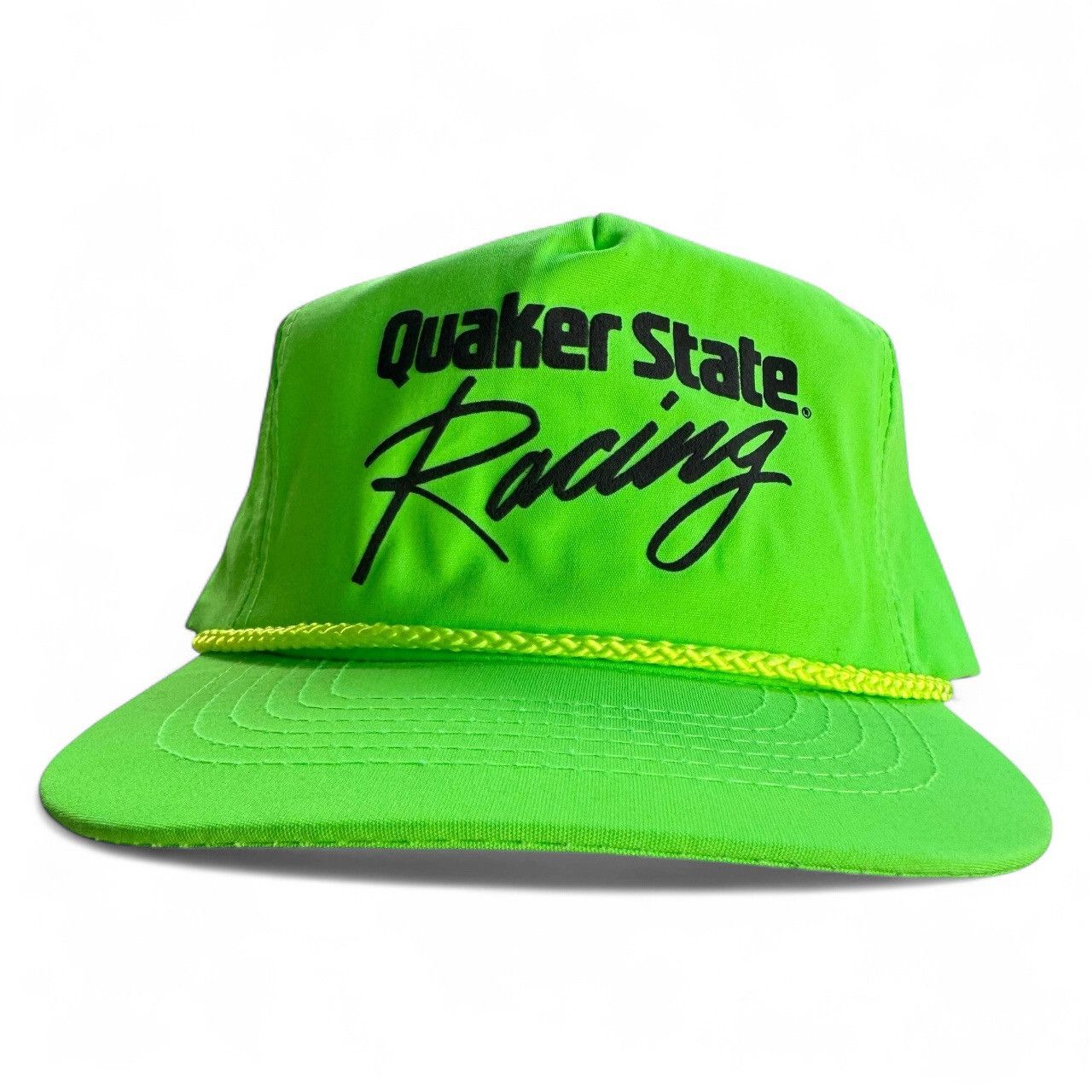 Vintage vintage Quaker State Racing trucker rope hat zipper back Size ONE SIZE - 1 Thumbnail