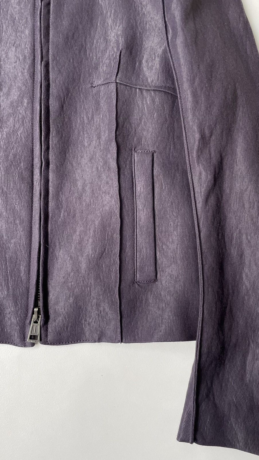 Ann Demeulemeester Purple Moto Racing Jacket Size S / US 4 / IT 40 - 8 Thumbnail