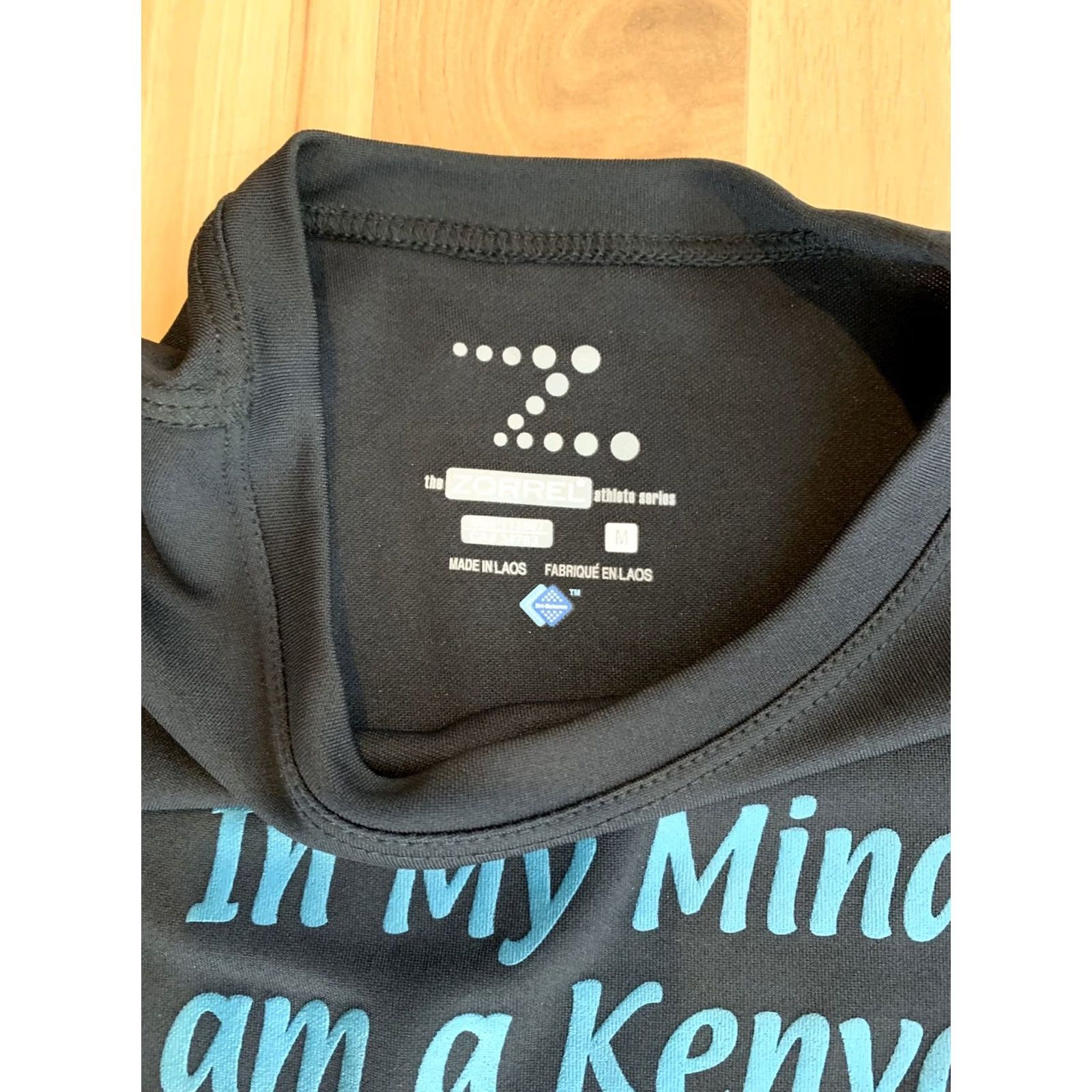 Vintage VINTAGE Zorrel In My Mind I Am A Kenyan Women’s M Black T-Shirt Running VTG Mens? Size M / US 6-8 / IT 42-44 - 4 Thumbnail