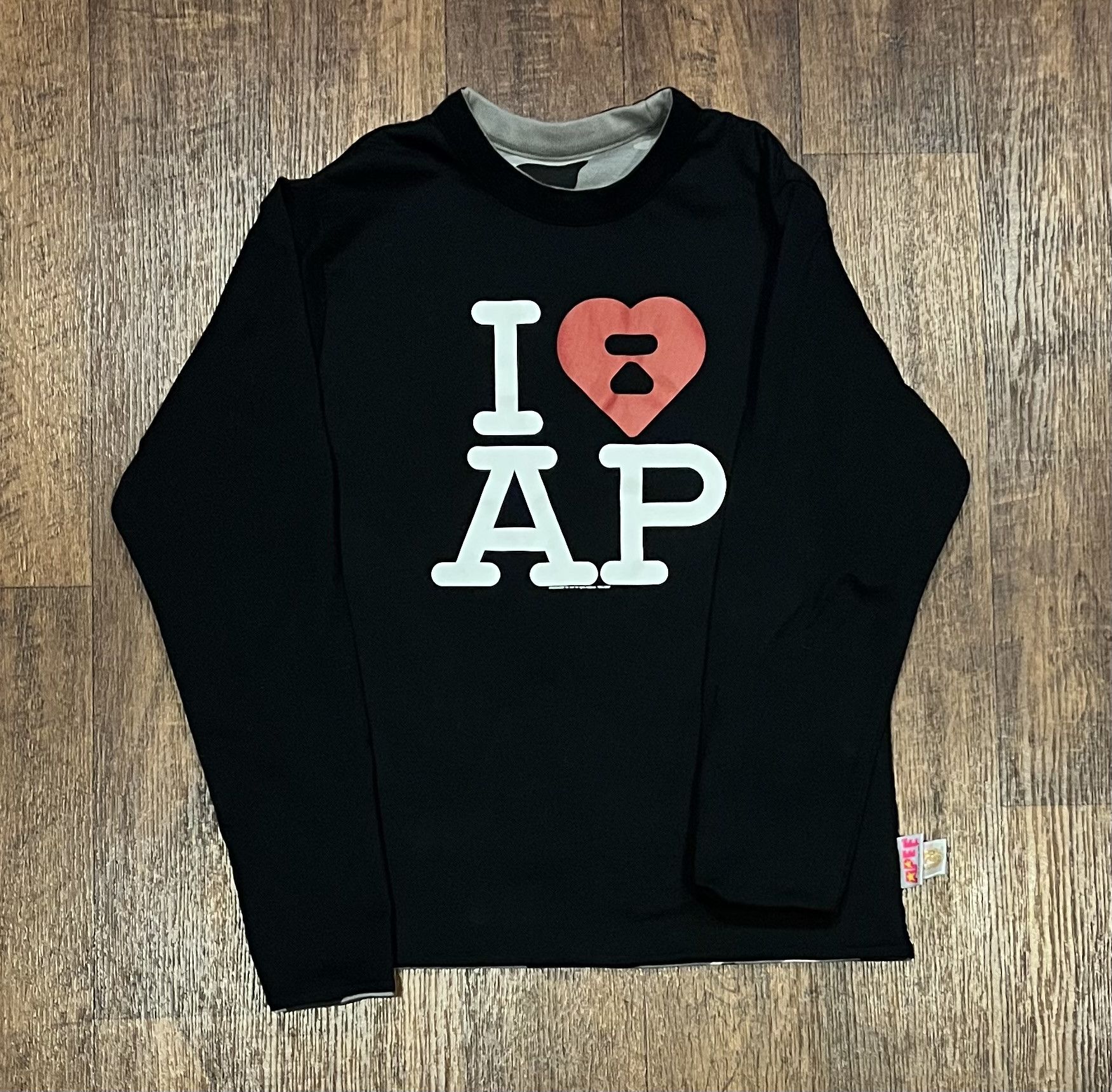 Bape Bape long sleeve camo reversible tee shirt Size S / US 4 / IT 40 - 3 Thumbnail