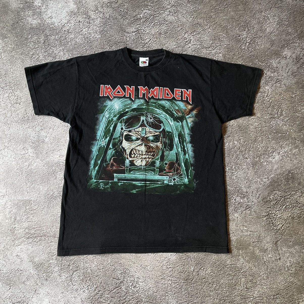 Vintage Vintage 90s Iron Maiden Band Tee Graphic Punk Grunge Slim M Size US M / EU 48-50 / 2 - 3 Thumbnail