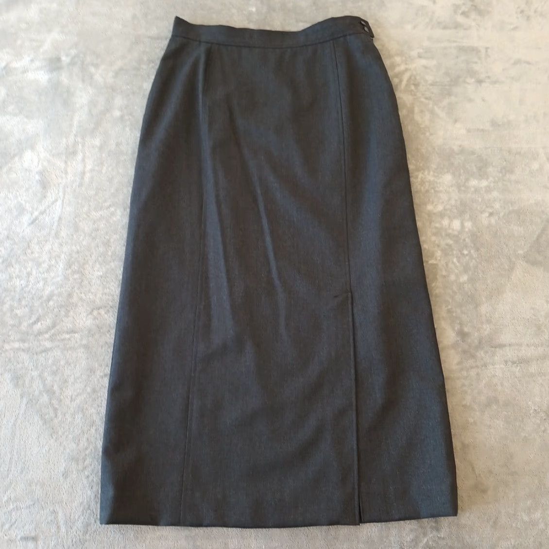 Pendleton VINTAGE Pendleton Skirt Women Long Pencil Gray Wool Lined Slit Side Zip 12 Regular US Size 34" / US 12 / IT 48 - 2 Thumbnail