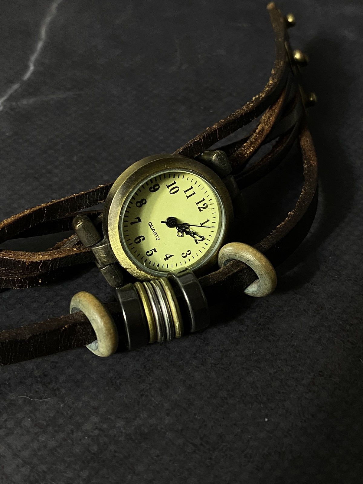 Japanese Brand Bohemian Style Vintage Watch with Leather Strap Size ONE SIZE - 9 Thumbnail