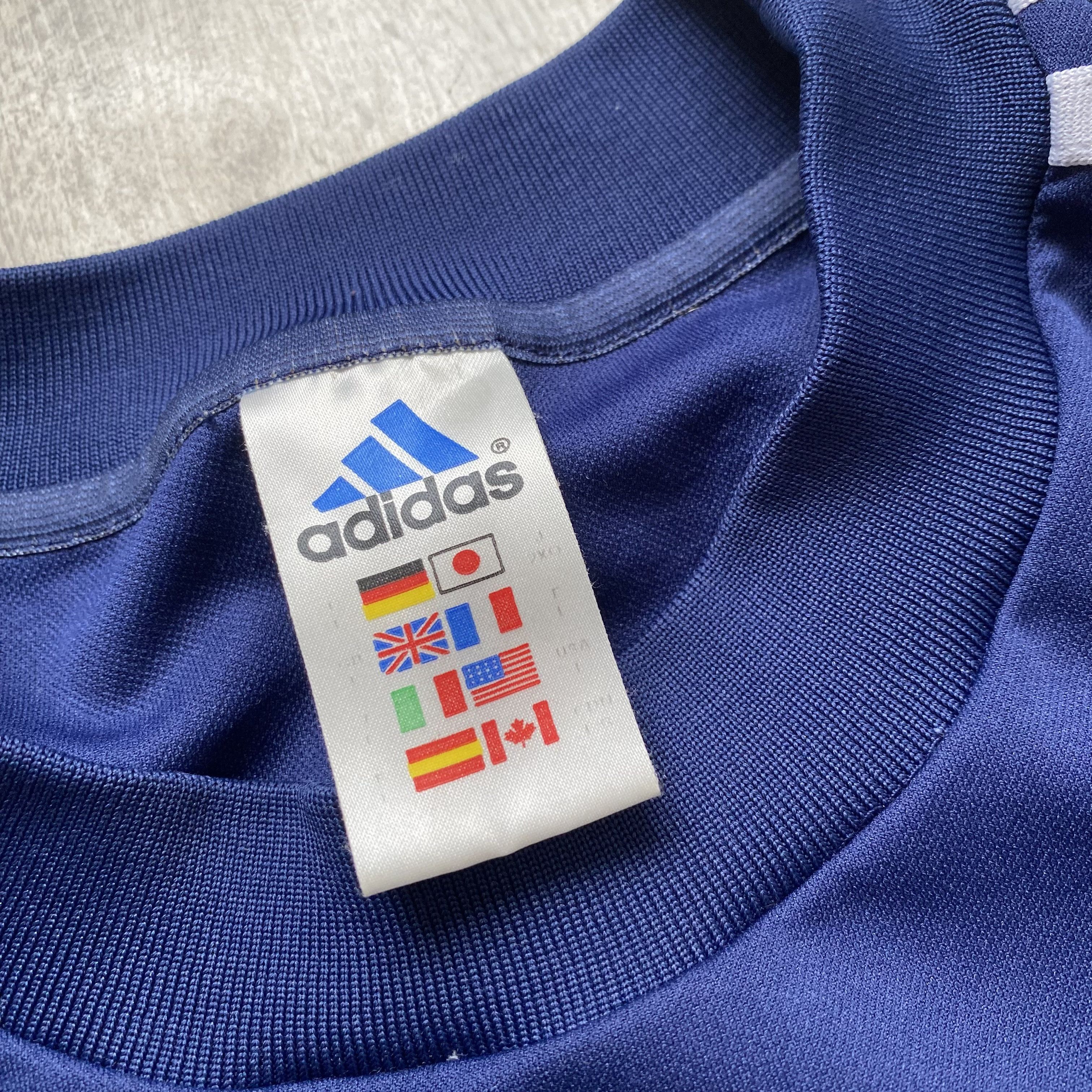 Adidas Vintage 90s Adidas tee Center logo jersey Drill Shox Tn Vibe Size US L / EU 52-54 / 3 - 7 Thumbnail