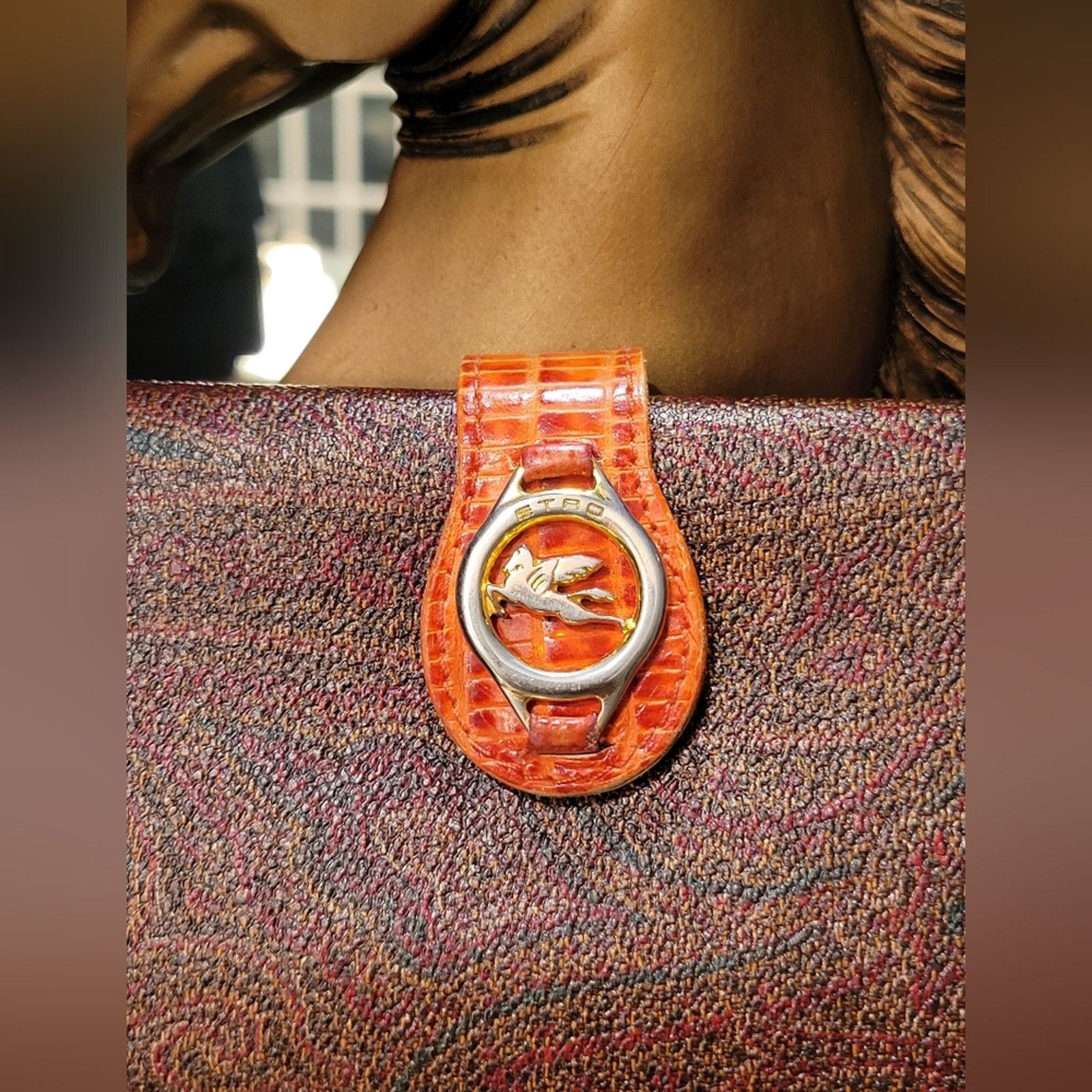 Etro ***SOLD SOLD****ETRO Milano Vintage Canvas & Leather | Size ONE SIZE - 11 Thumbnail