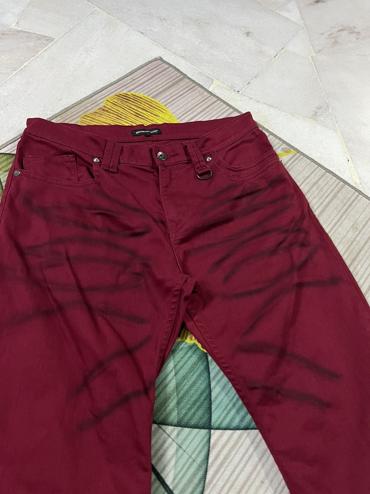 Japanese Brand × semanticdesign SEMANTIC DESIGN CURVE PUNK JEANS VERY RARE Size US 32 / EU 48 - 4 Thumbnail