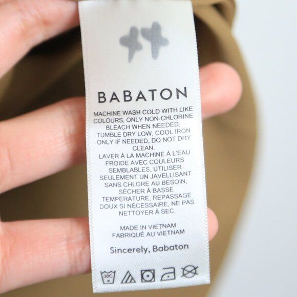 Aritzia Babaton Contour V-neck Longsleeve Constant Camel Dress Size S / US 4 / IT 40 - 4 Thumbnail