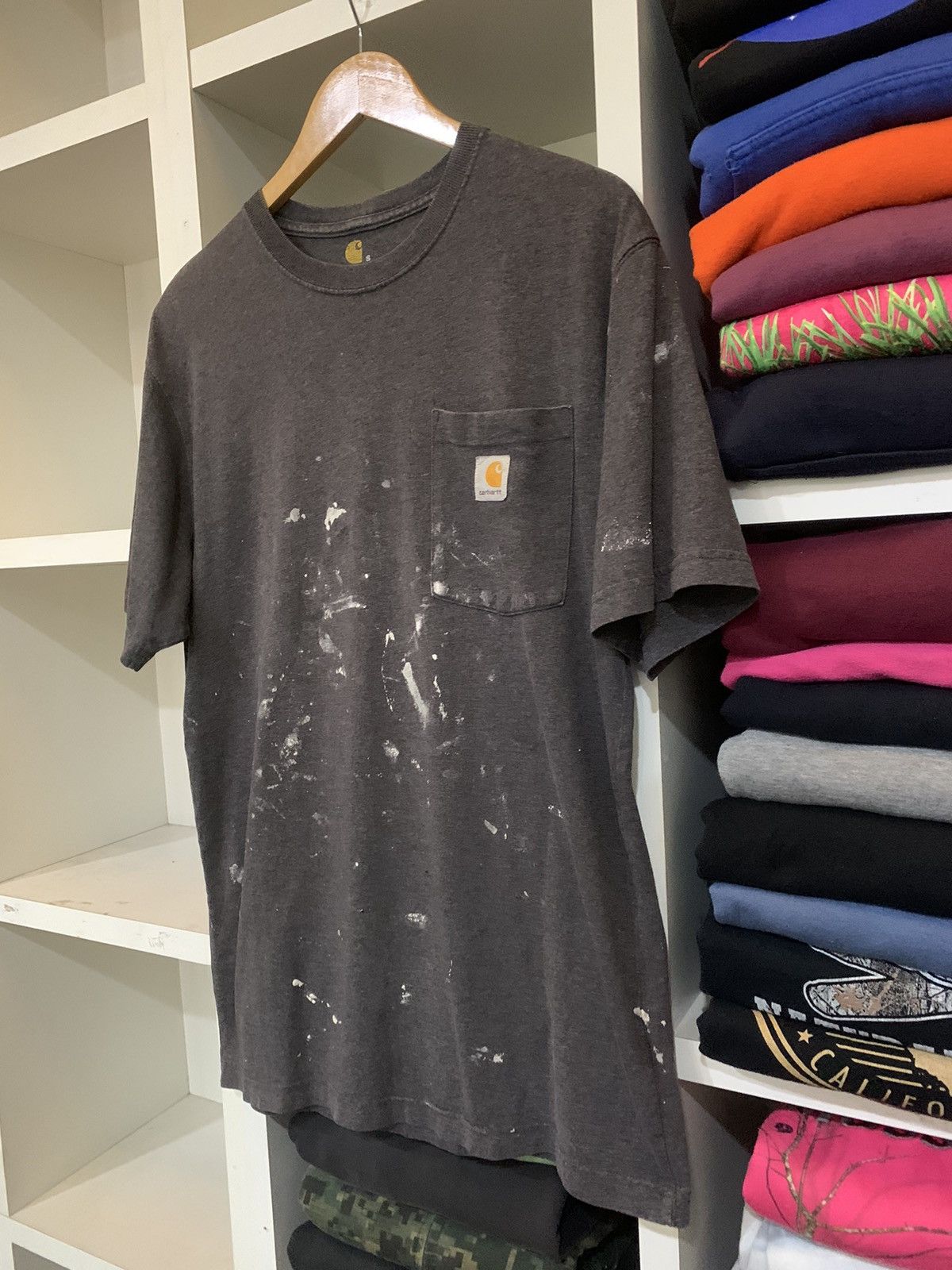 Carhartt × Vintage Vintage Carhartt Painting Custom Design Tee Size US S / EU 44-46 / 1 - 3 Thumbnail