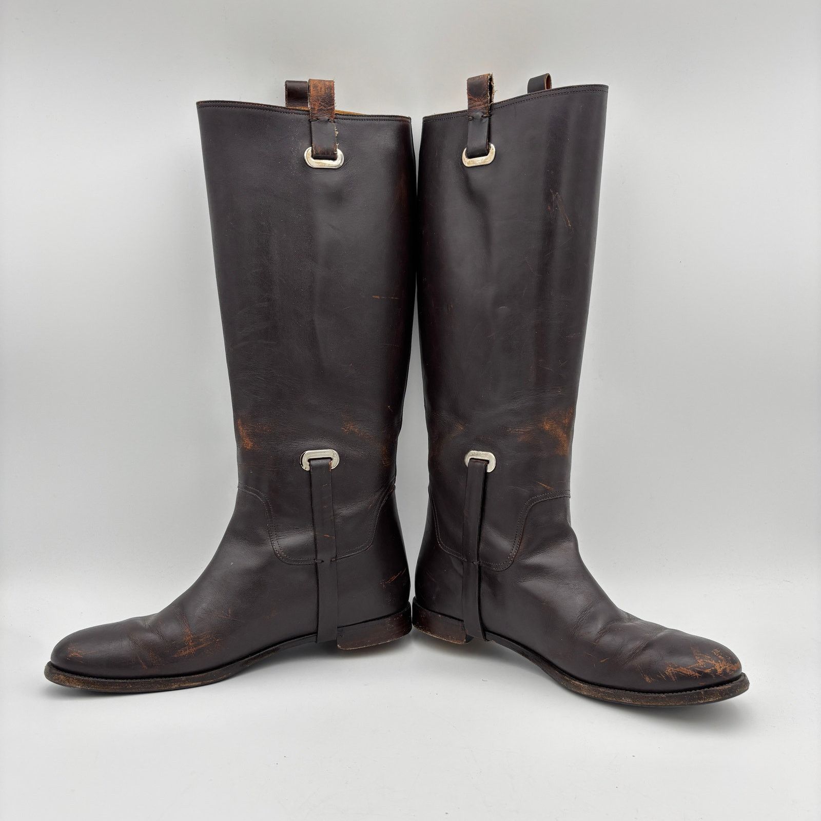 Ralph Lauren Purple Label Ralph Lauren Collection Purple Label Brown Leather Boots 8B Size US 8 / IT 38 - 6 Thumbnail