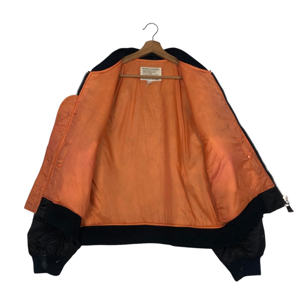 Japanese Brand 🔥VINTAGE BOMBER JACKET MA-1 MILITARY IRISH ISSEY MIYAKE Size US M / EU 48-50 / 2 - 15 Thumbnail