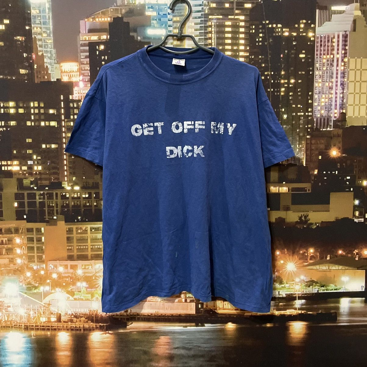 Vintage Vintage Y2K Blue Graphic Tee Streetwear Skate Humor Boxy XXL Size US XXL / EU 58 / 5 - 1 Thumbnail