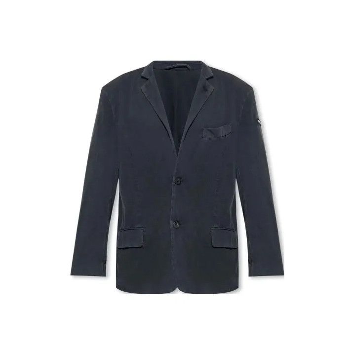Balenciaga Balenciaga Black Long Sleeve Button-Up Jacket Size US XXS / EU 40 - 1 Thumbnail