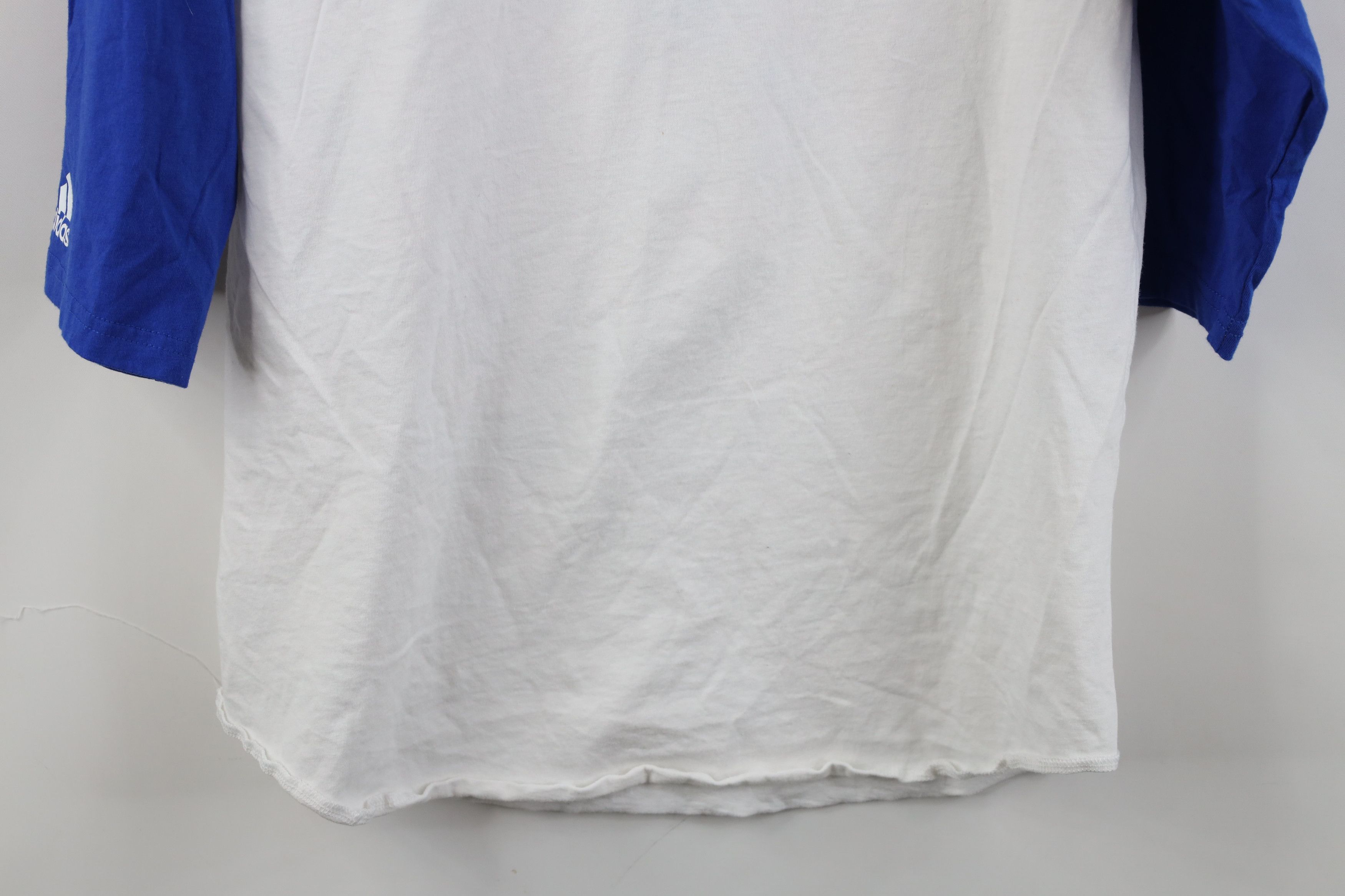 Adidas Deadstock Y2K Adidas 3/4 Sleeve Raglan Baseball T-Shirt Blue Size US M / EU 48-50 / 2 - 12 Thumbnail