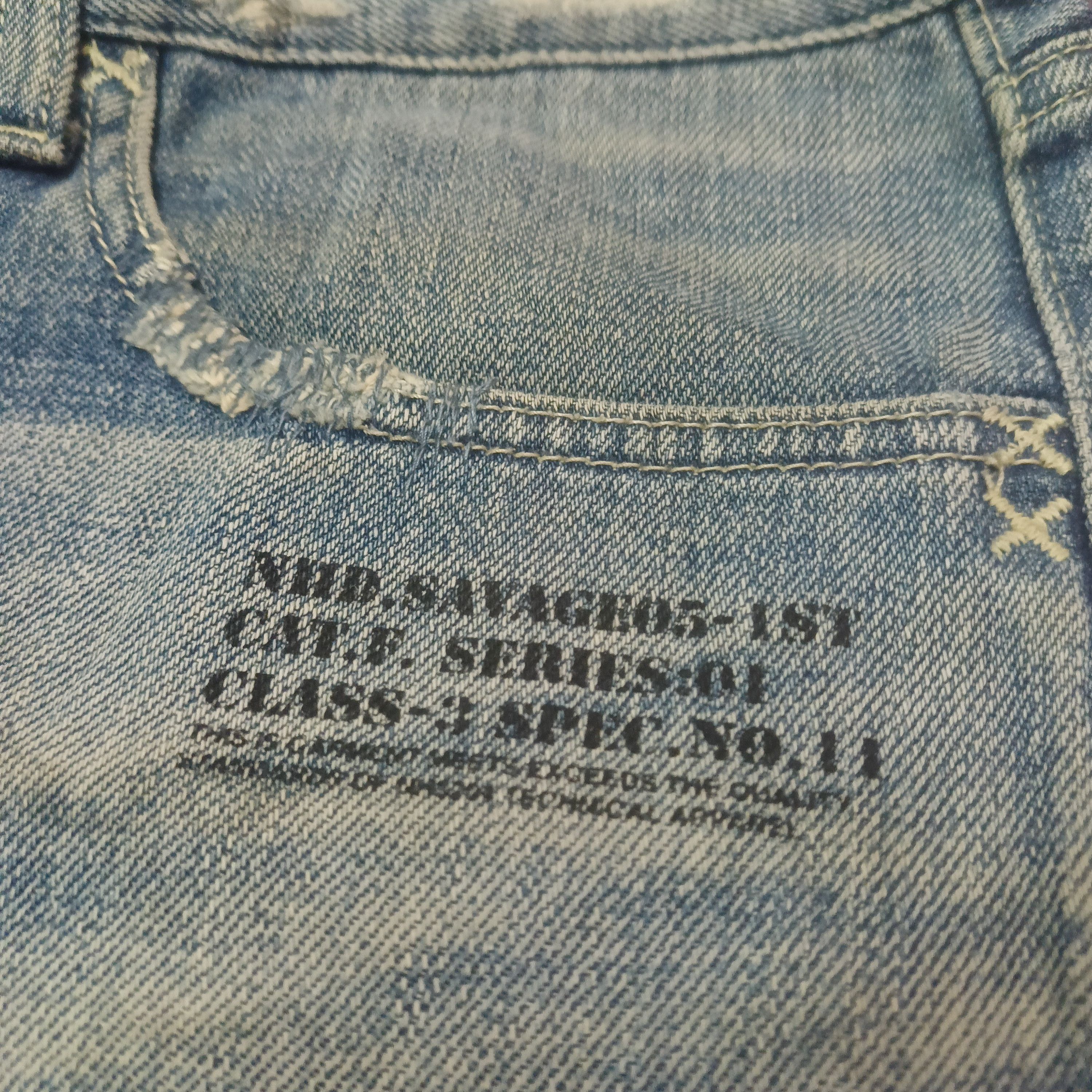 Neighborhood Rare!!! Neighborhood Savage Selvedge Jeans Distressed Jeans Size US 33 - 3 Thumbnail