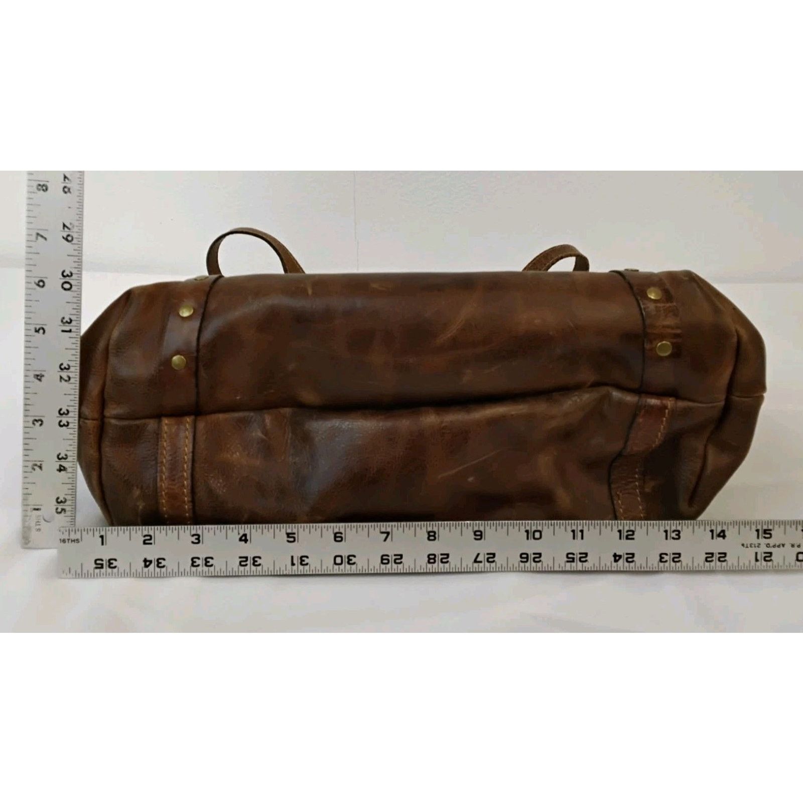 Patricia Nash Patricia Nash Leather Tote Bag Brown Purse Brass Hardware Size ONE SIZE - 15 Thumbnail