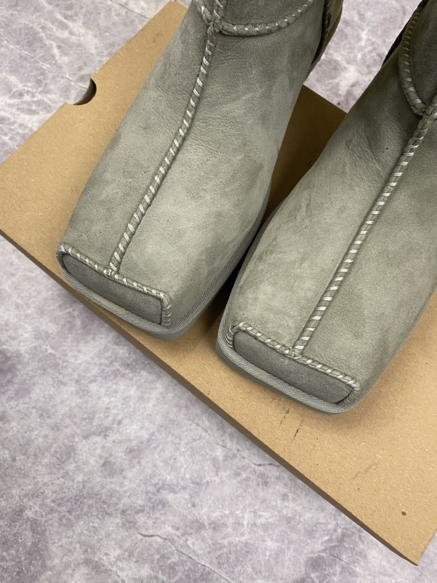 Eckhaus Latta Ugg X Eckhaus Latta Square Toe Grey Suede Boots Size: 38 Size US 8 / IT 38 - 6 Thumbnail