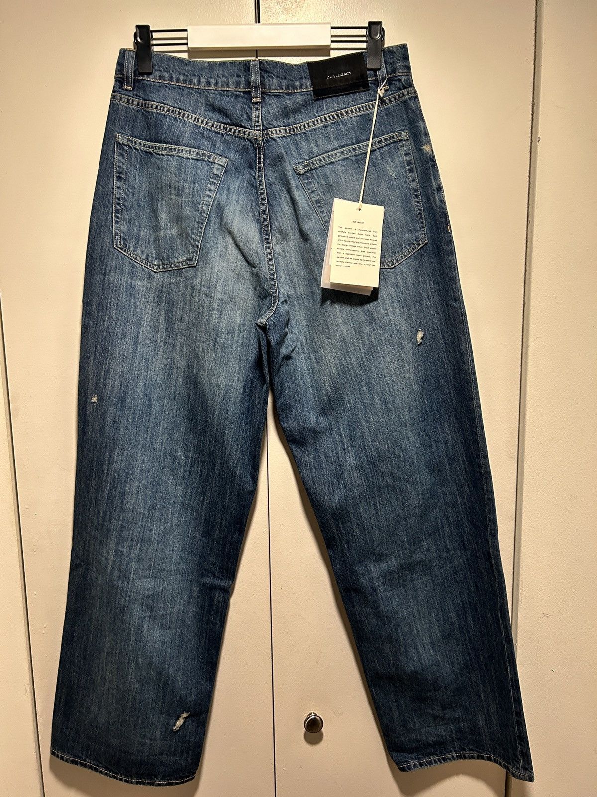 Our Legacy Our Legacy VAST CUT Vintage Rubber Repair Denim size 31 Size US 31 - 5 Thumbnail