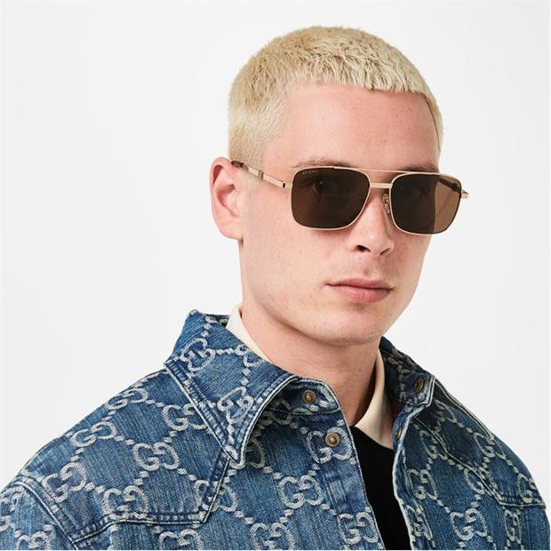 Gucci Square Frame Sunglasses Size ONE SIZE - 2 Thumbnail