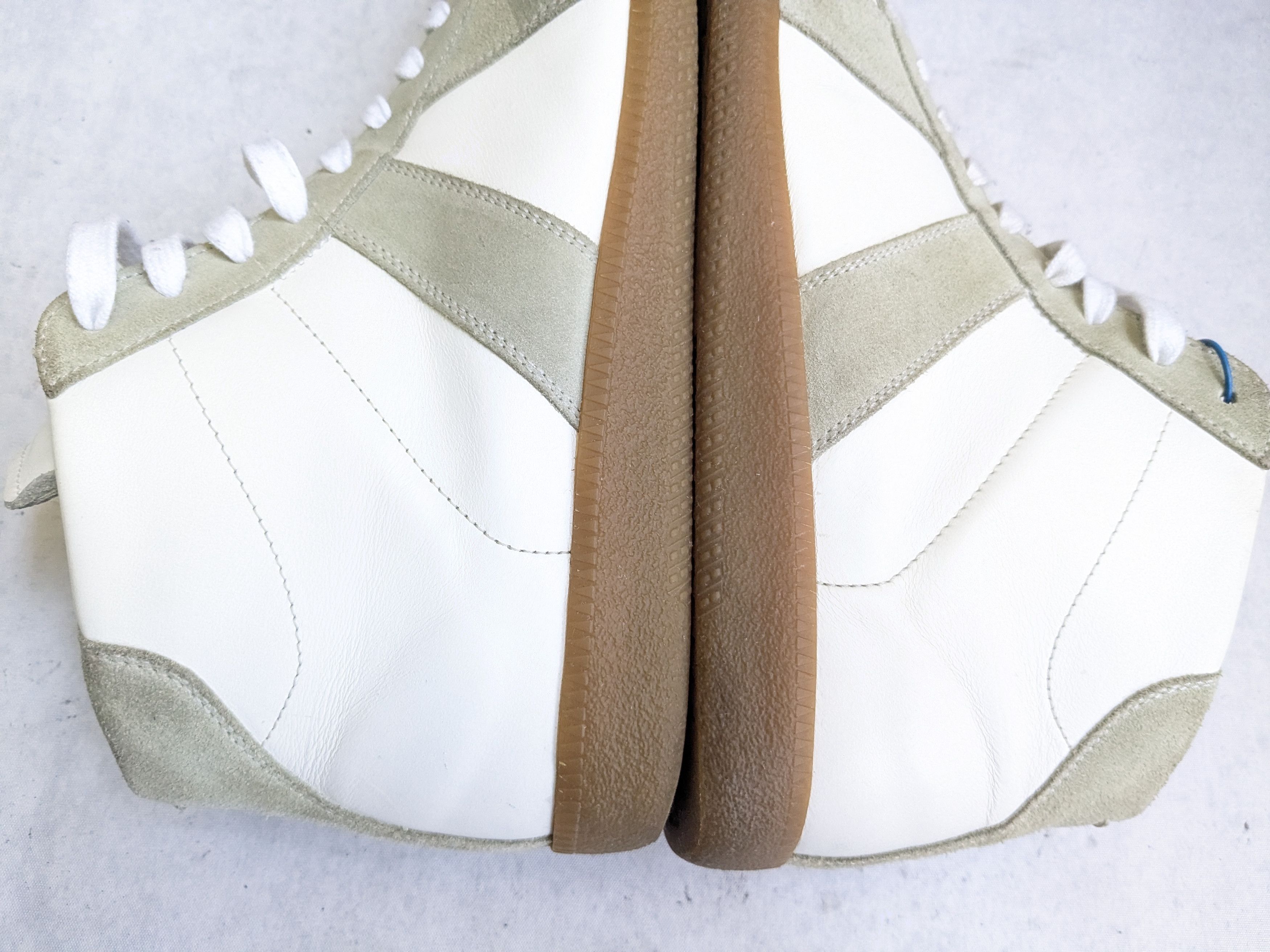 Maison Margiela Maison Margiela Replica GAT White Gray 10 43 High Tops Size US 10 / EU 43 - 11 Thumbnail