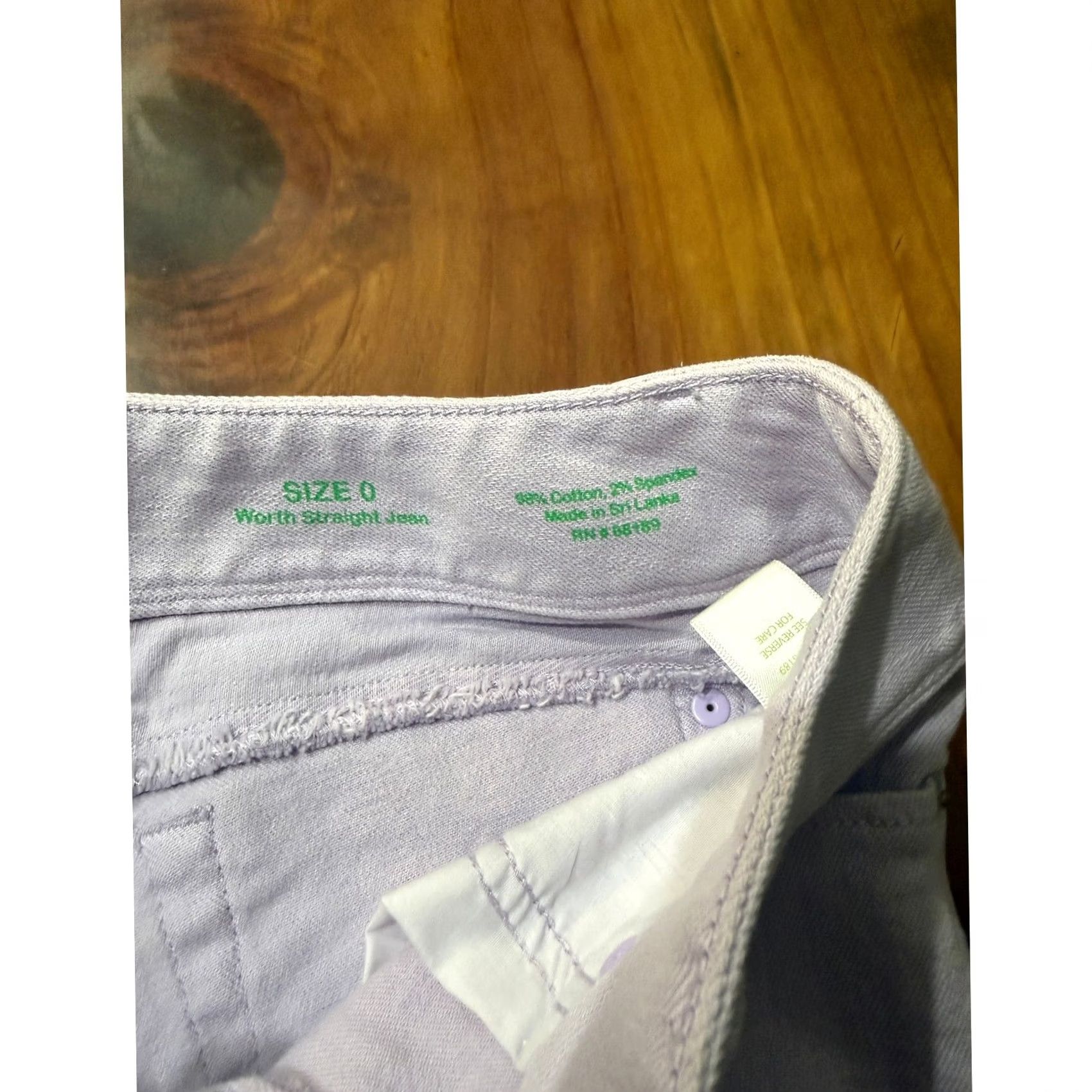 Lilly Pulitzer Lilly Pulitzer Worth Straight Jeans 0 Cotton Low rise Purple Denim Light wash N2 Jeans Women 0 Purple Denim Light wash Straight Rise 27x30 Womens Size 25" / US 0 / IT 36 - 4 Thumbnail