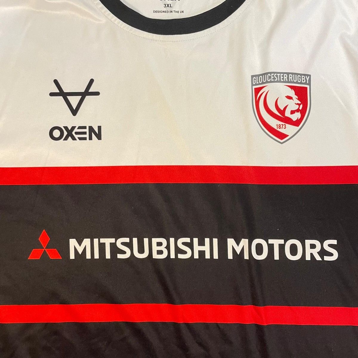 Other Mitsubishi Motors Oxen Gloucester Rugby shirt jersey tee Size US XXL / EU 58 / 5 - 2 Thumbnail