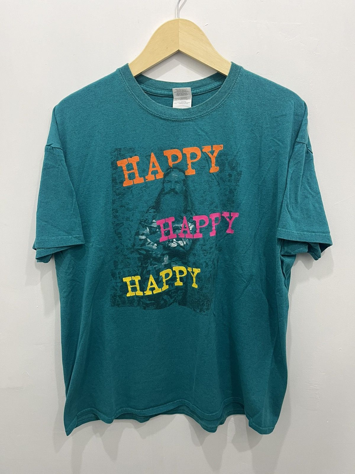 Japanese Brand Happy Humor Graphic Short Sleeve Tees Size US XL / EU 56 / 4 - 1 Thumbnail