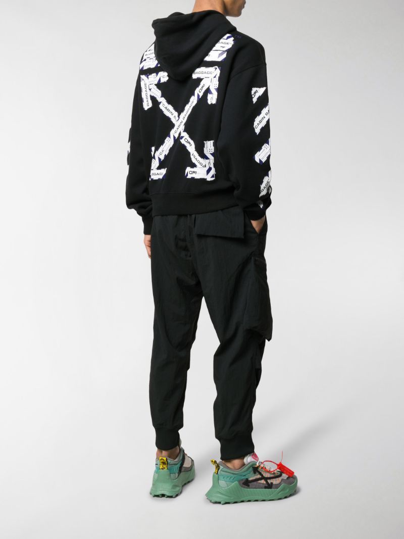 Off white hoodie airport tape hotsell