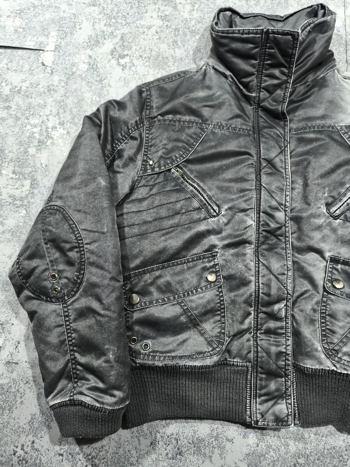 Other vtg metallic grey bomber jacket faded avantgarde Size M / US 6-8 / IT 42-44 - 3 Thumbnail