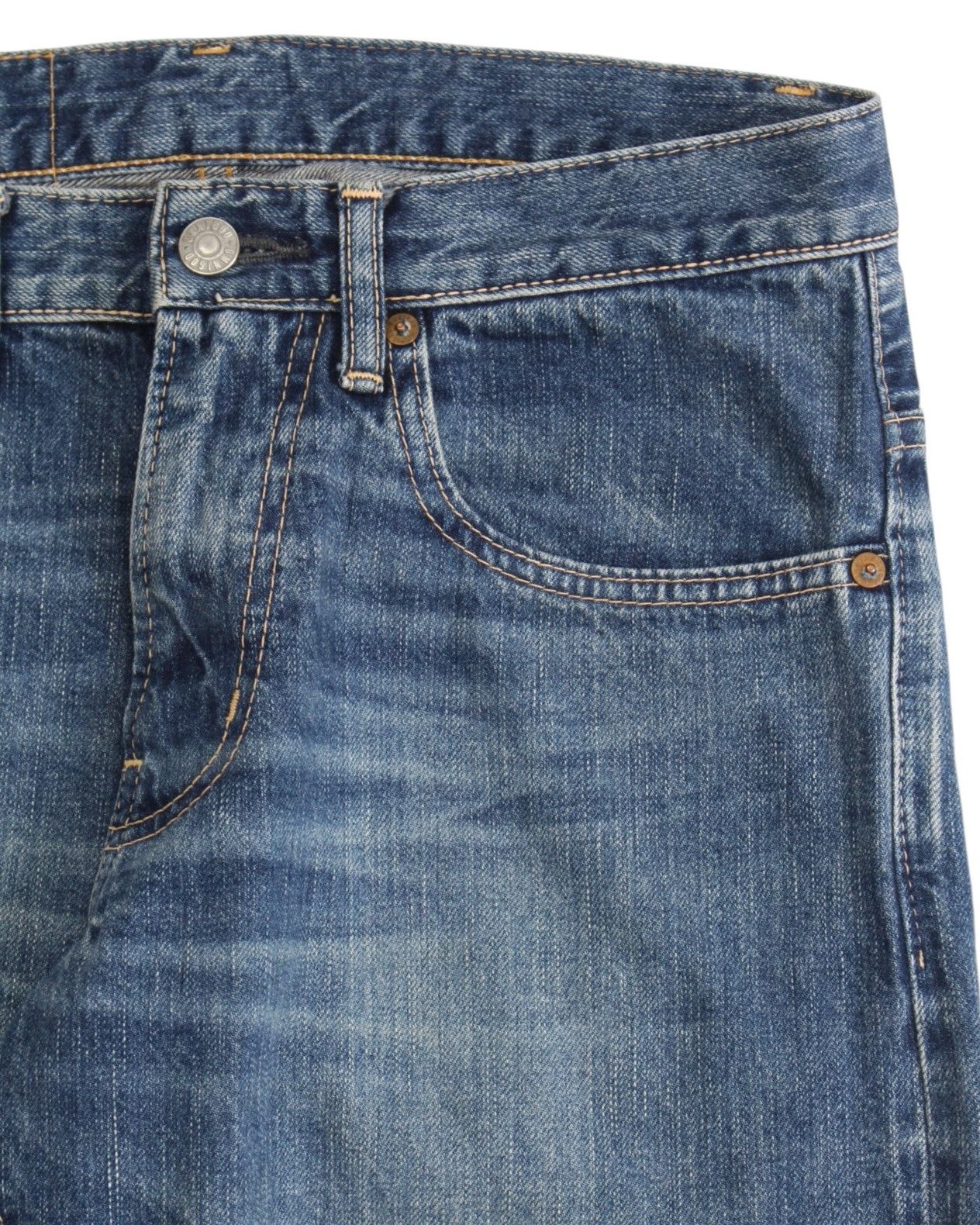 OMNIGOD 2000S OMNIGOD JAPAN WASHED SELVEDGE DENIM JEANS Size US 30 / EU 46 - 4 Thumbnail