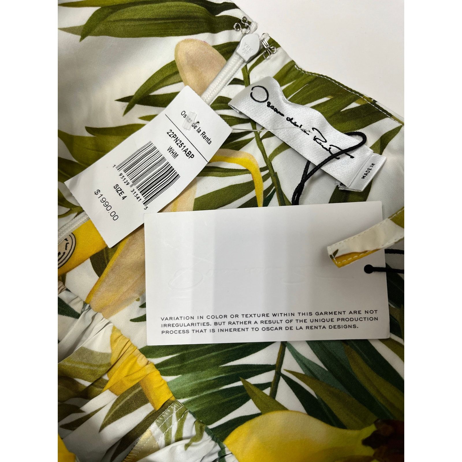 Oscar De La Renta NWT Oscar de la Renta Banana Print Mini Dress $1990 Retail Size S / US 4 / IT 40 - 5 Thumbnail