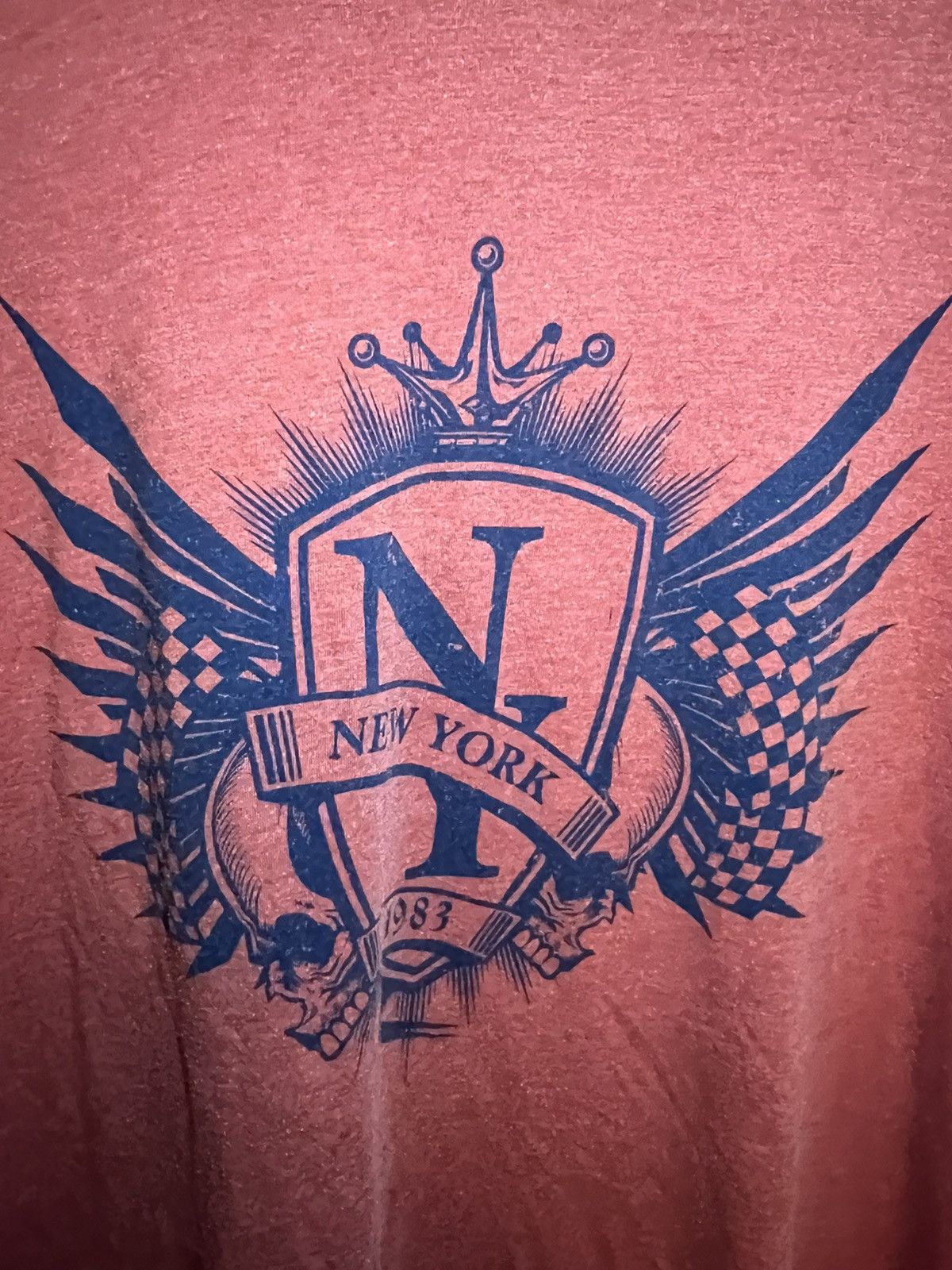 Vintage Vintage George y2k NY crest print t-shirt Size US XL / EU 56 / 4 - 4 Thumbnail
