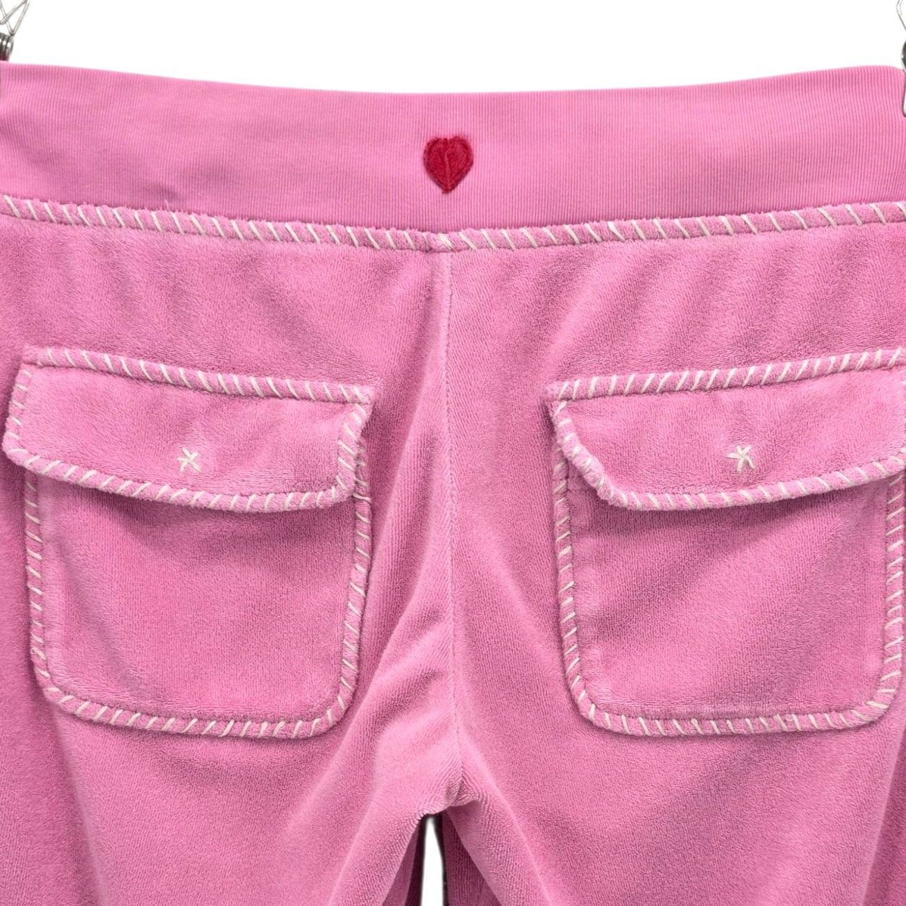 Other Vintage Twisted Heart Womens Medium Pants Terry Cloth Flared Size 30" / US 8 / IT 44 - 6 Thumbnail