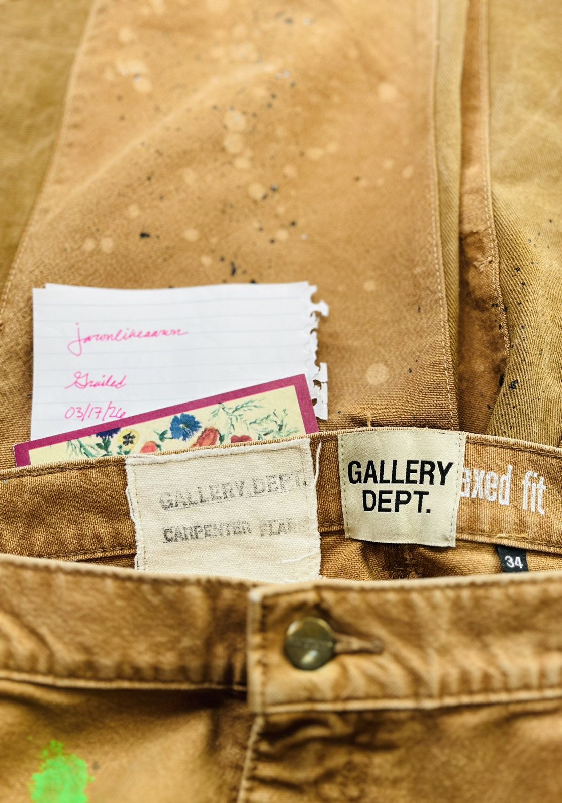 Gallery Dept. 2018 GALLERY DEPT. LA FLARE CARPENTER - Tan - SIZE 34 Size US 34 / EU 50 - 7 Thumbnail