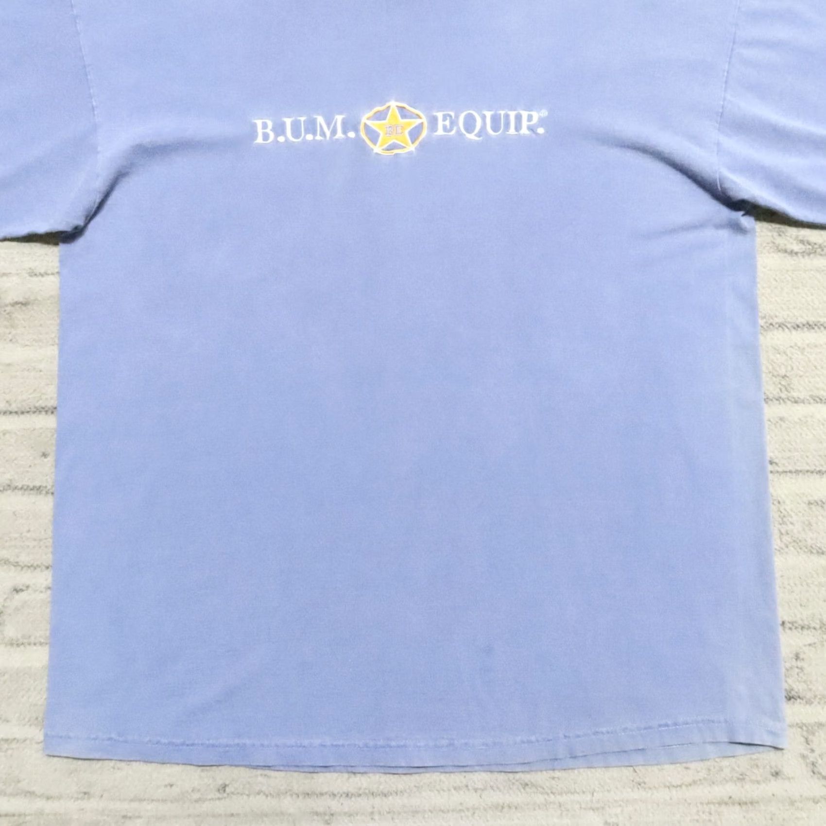 Vintage VINTAGE BUM Equipment Distressed Shirt Mens L Blue 90s Tshirt Size US L / EU 52-54 / 3 - 3 Thumbnail